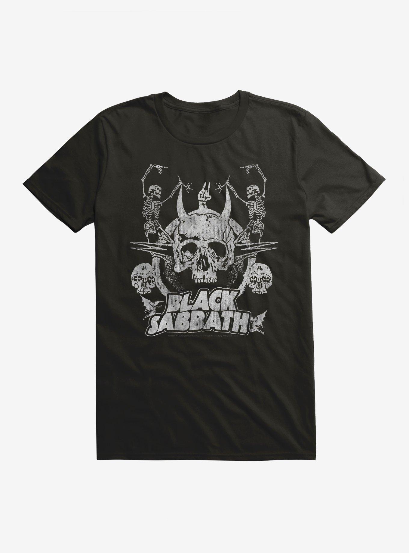 Black Sabbath Dancing Skeletons Extra Soft T-Shirt
