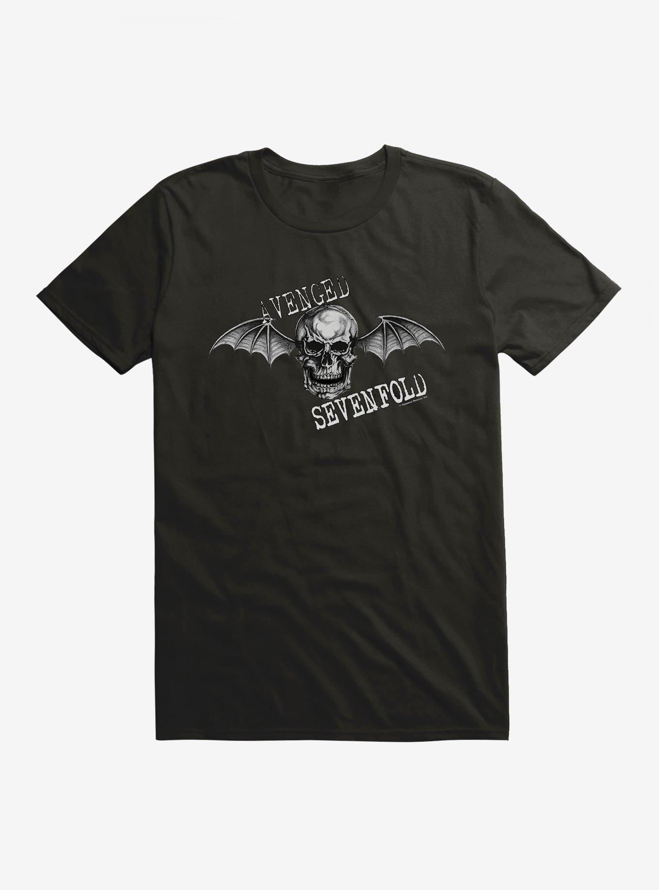 Avenged Sevenfold Deathbat Logo Extra Soft T-Shirt, , hi-res