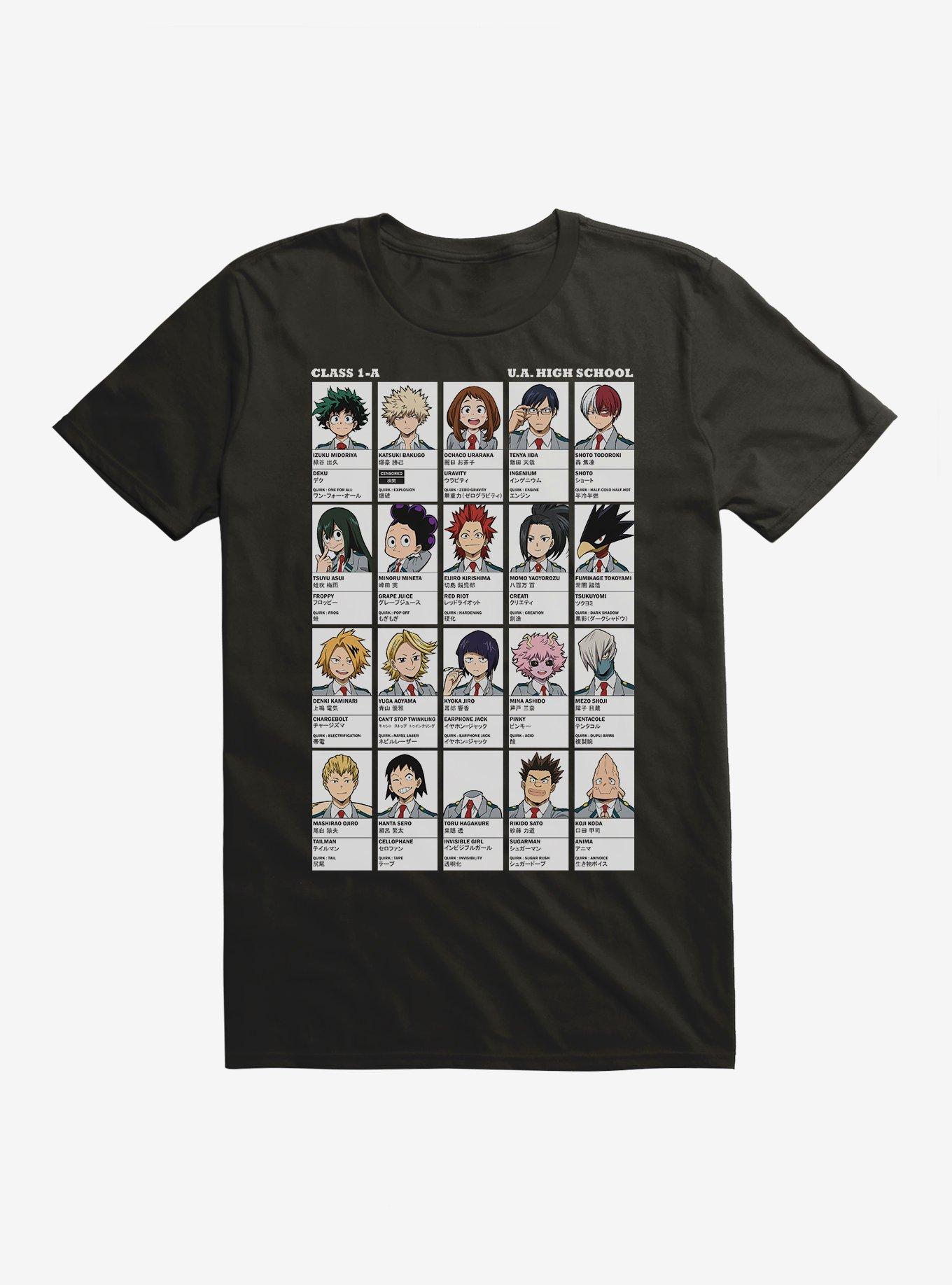 My Hero Academia Class 1-A Quirk Photos Extra Soft T-Shirt, , hi-res