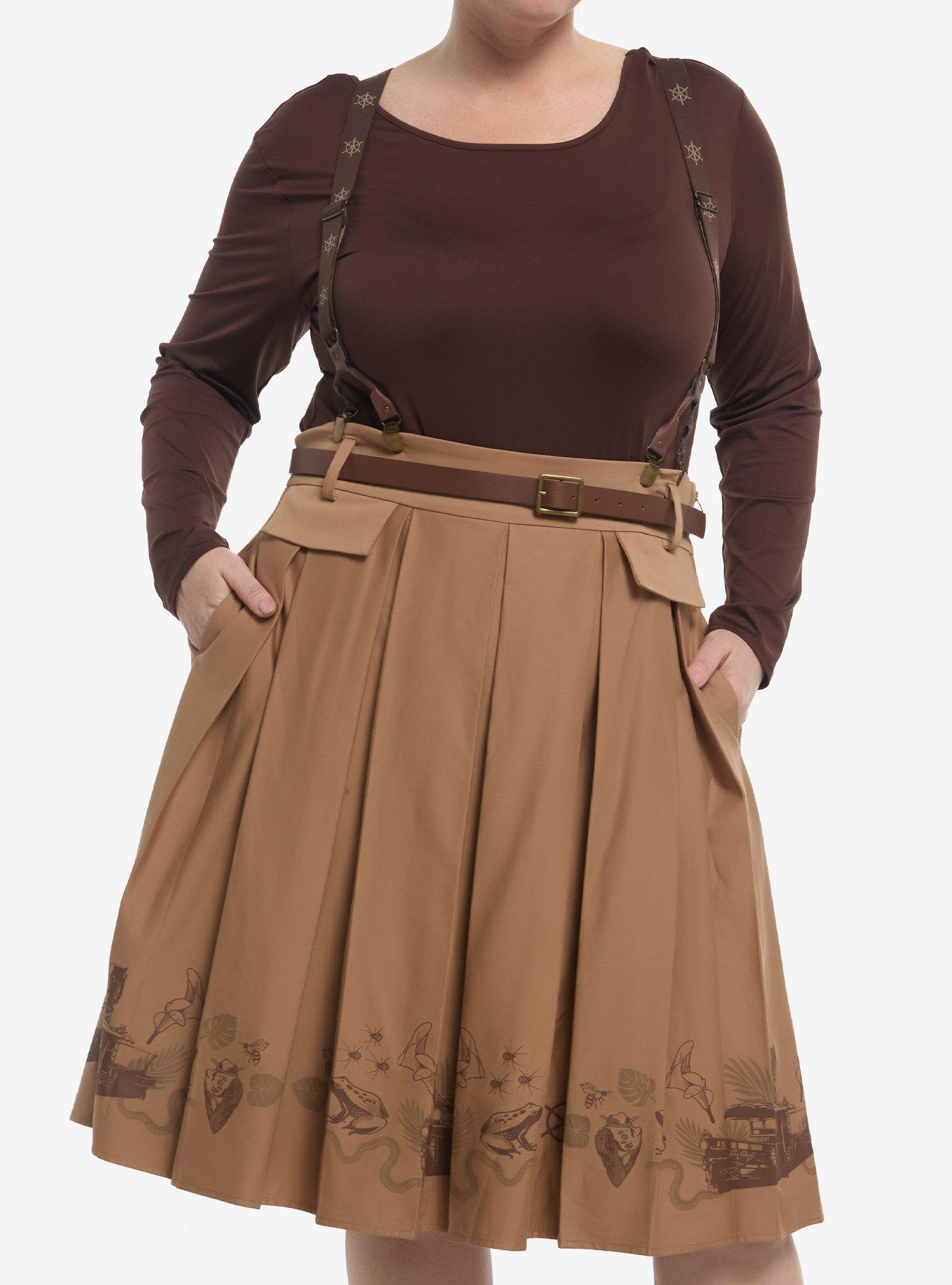 Her Universe Disney Jungle Cruise Retro Skirtall Plus Size Her Universe Exclusive, , hi-res
