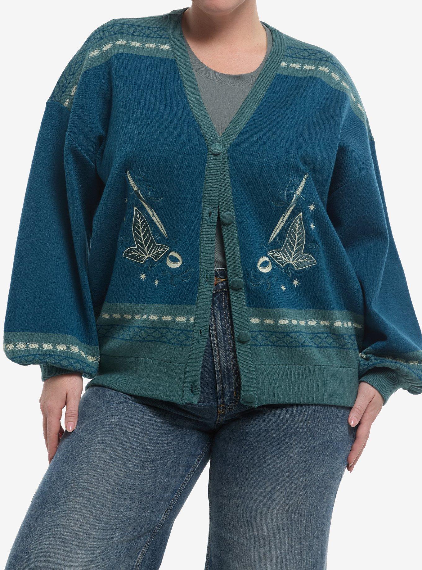 Her Universe The Lord Of The Rings Doors Of Durin Cardigan Plus Size Her Universe Exclusive, , hi-res
