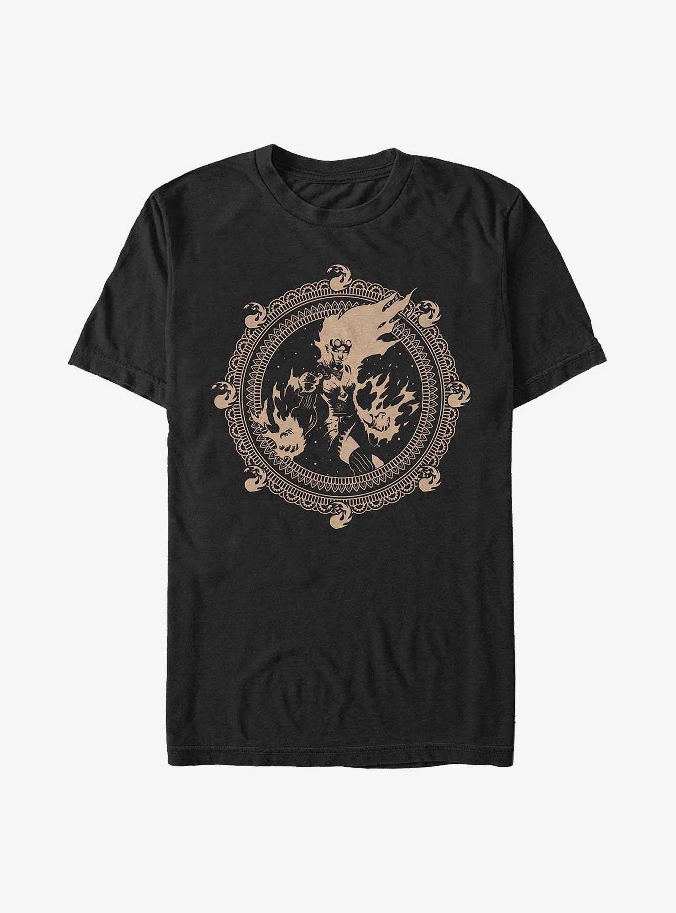 Magic: The Gathering Chandra Mandala Art T-Shirt, BLACK, hi-res