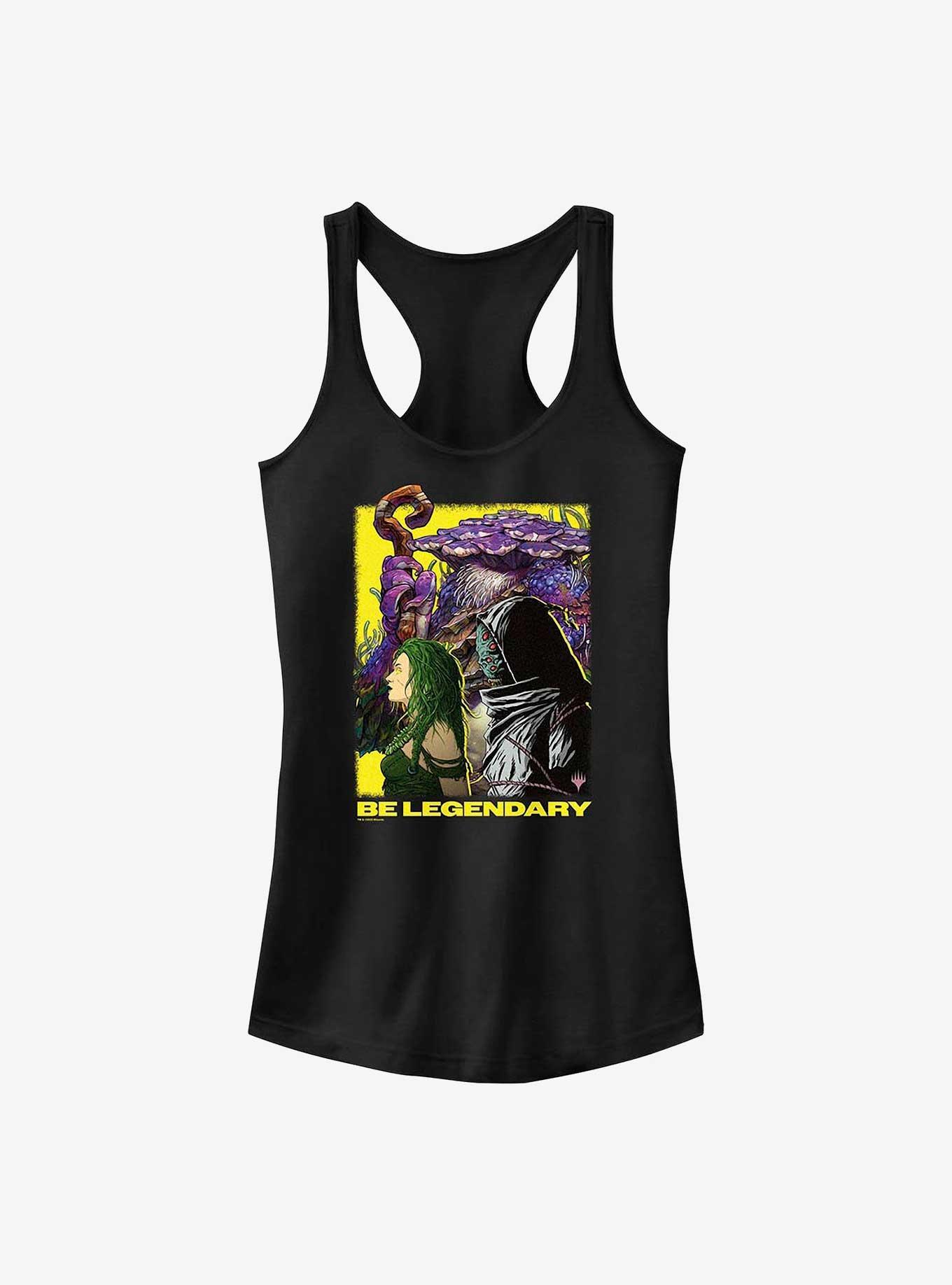 Magic: The Gathering Commanders Profile Collage Girls Tank, BLACK, hi-res