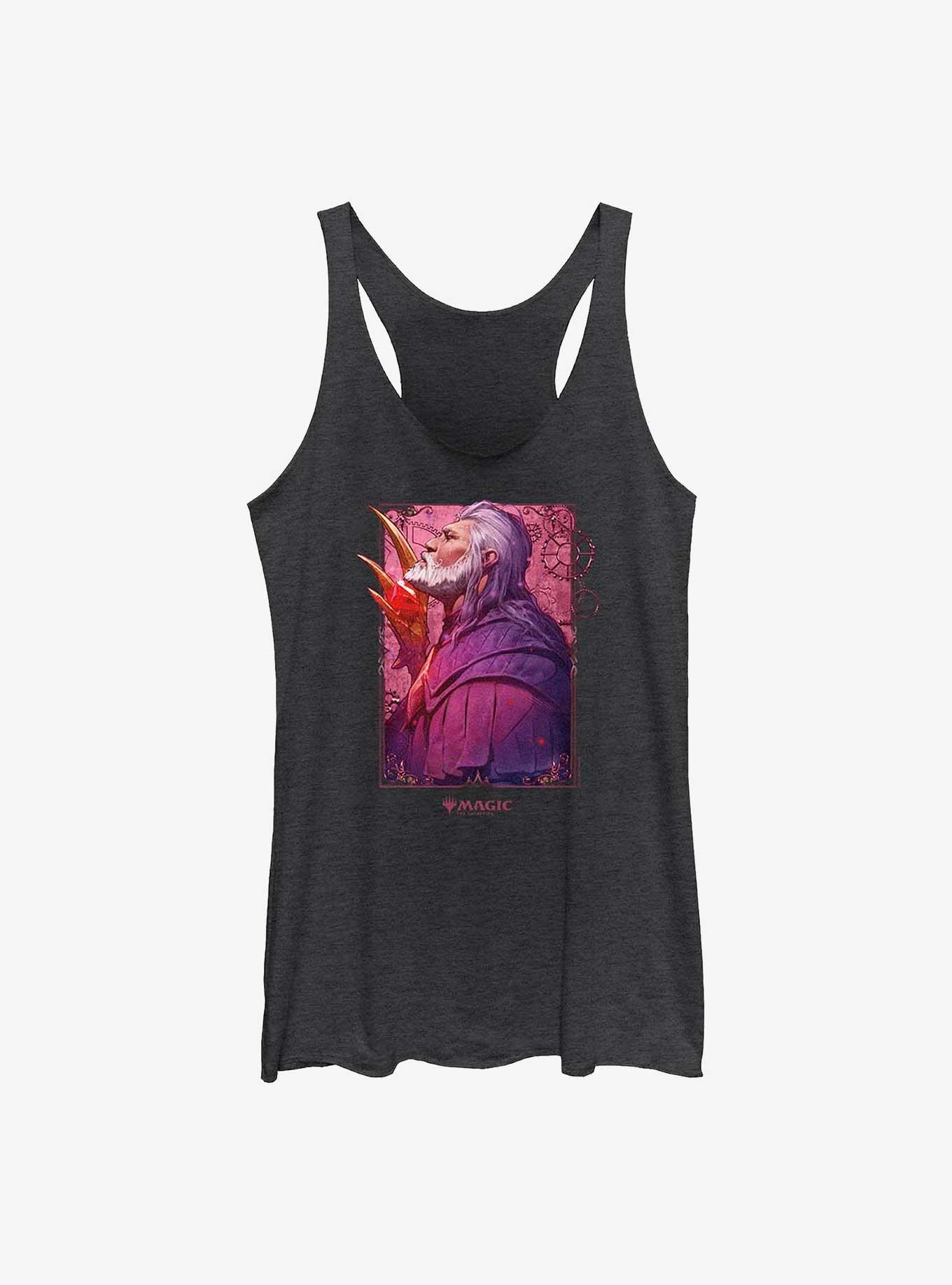 Magic: The Gathering Urza Girls Tank, BLK HTR, hi-res