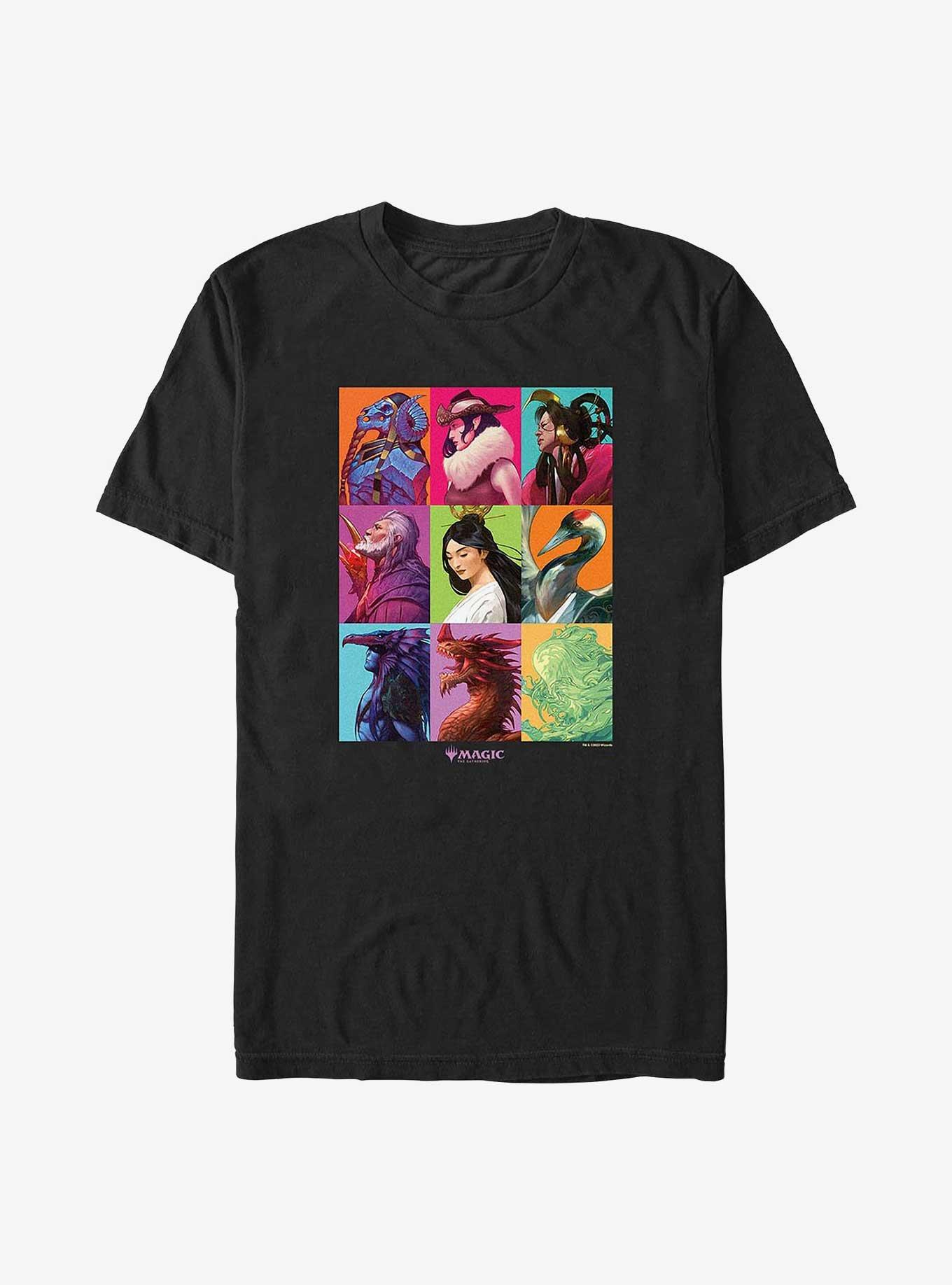 Magic: The Gathering Commander Masters Panel T-Shirt, BLACK, hi-res