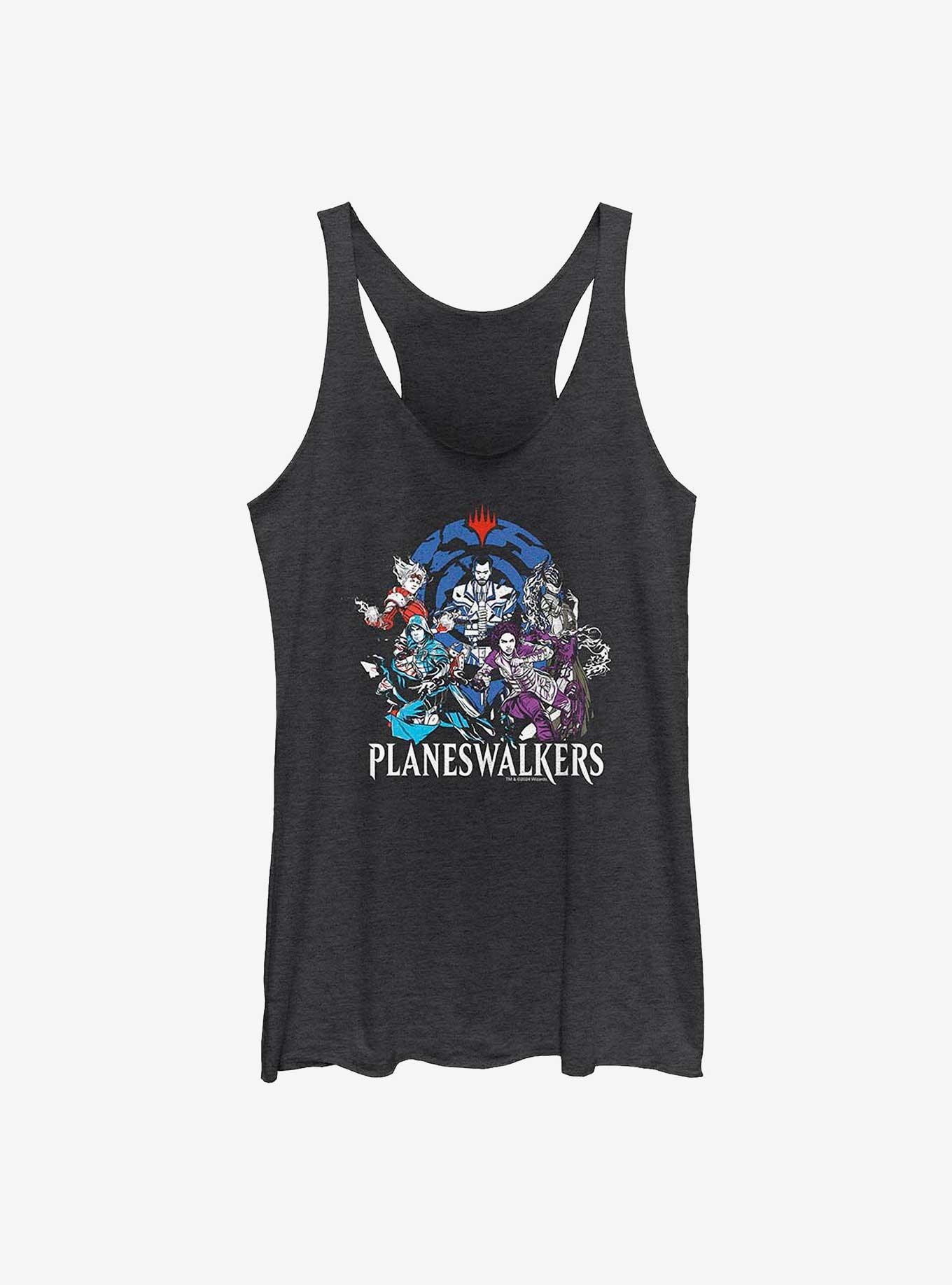 Magic: The Gathering Planeswalkers Group Girls Tank, BLK HTR, hi-res