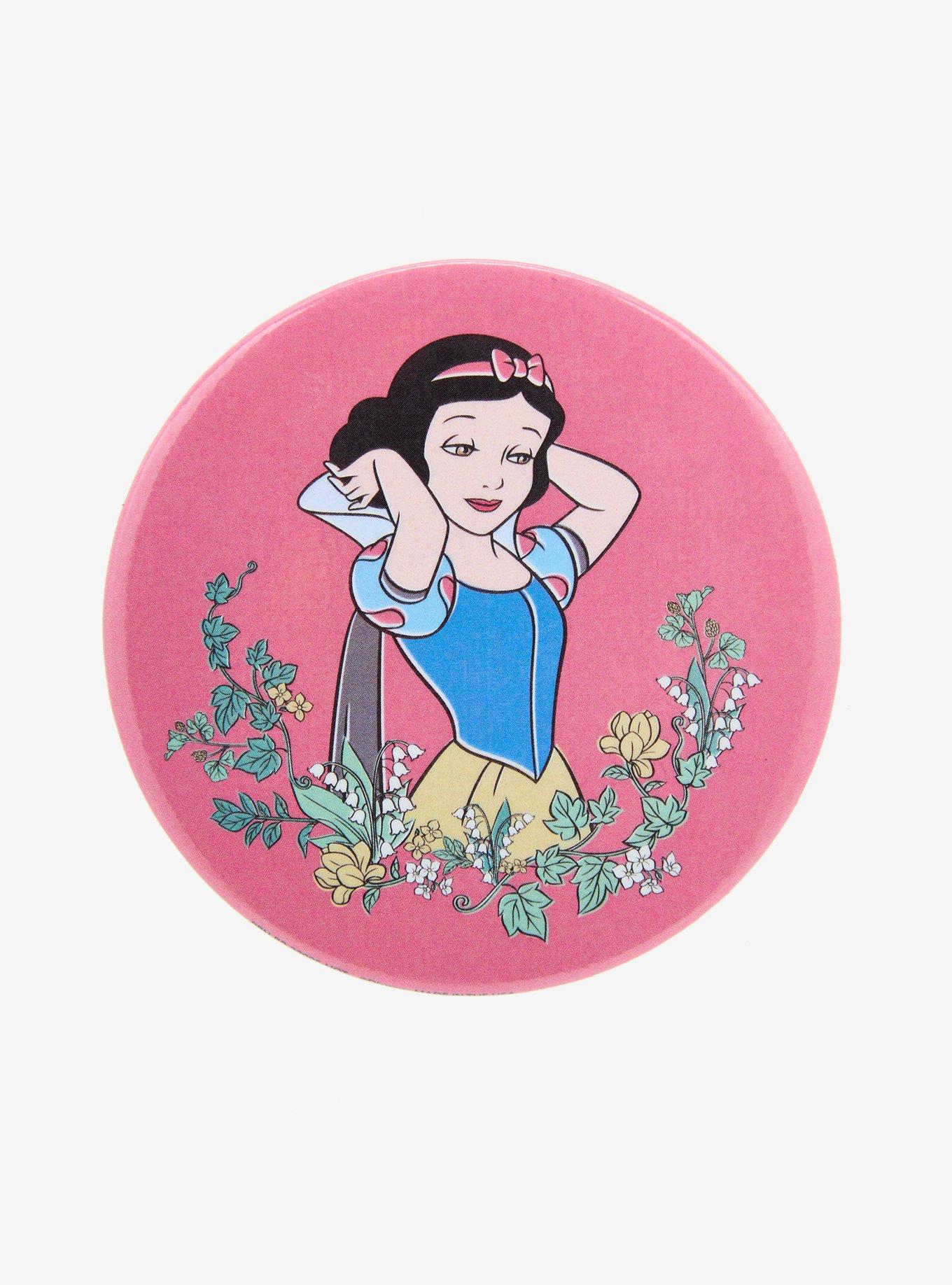 Disney Snow White And The Seven Dwarfs Floral 3 Inch Button, , hi-res