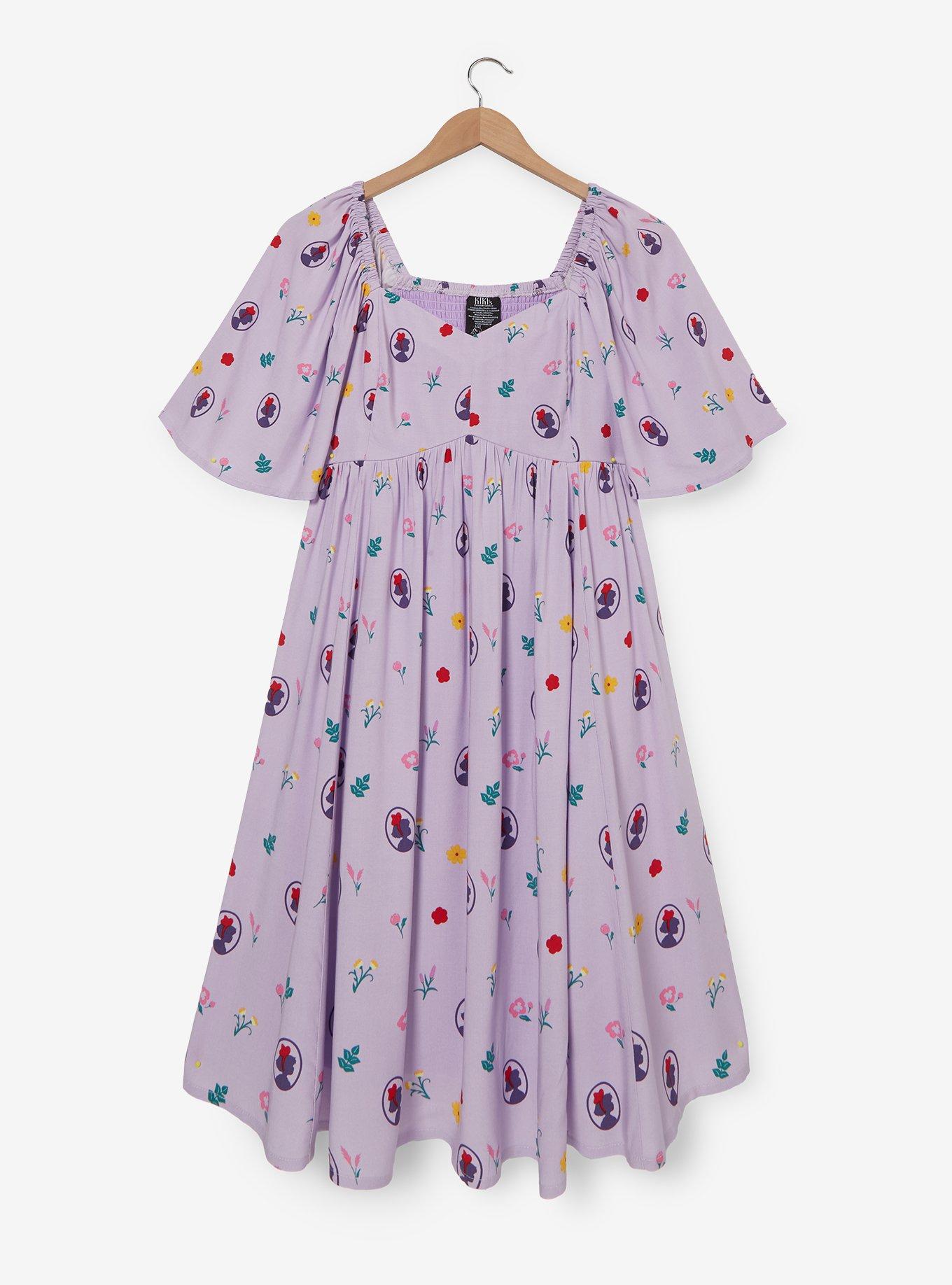 Her Universe Studio Ghibli® Kiki's Delivery Service Floral Allover Print Smock Dress Plus Size, , hi-res