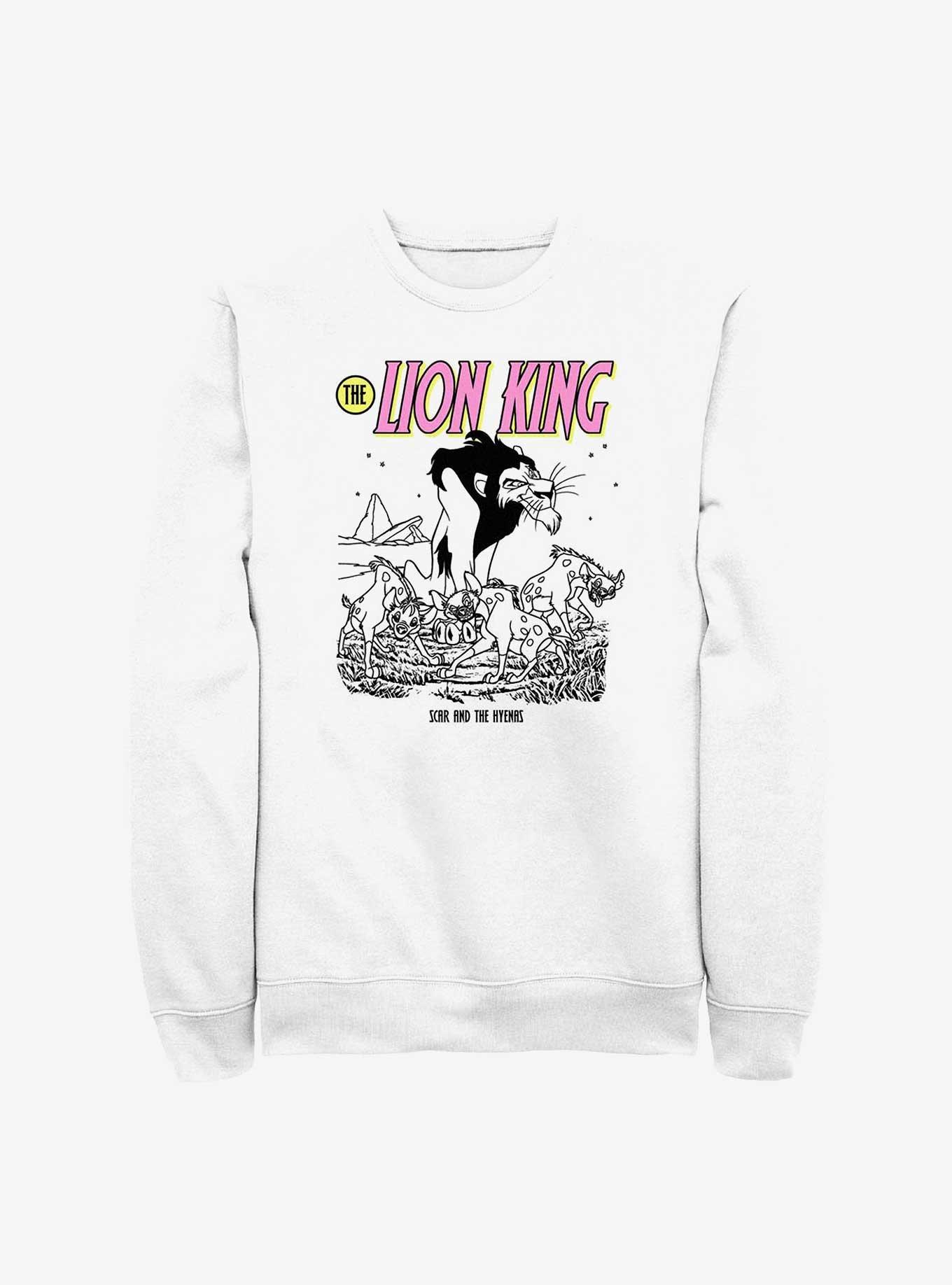 Disney The Lion King Scar And The Hyenas Sweatshirt, WHITE, hi-res