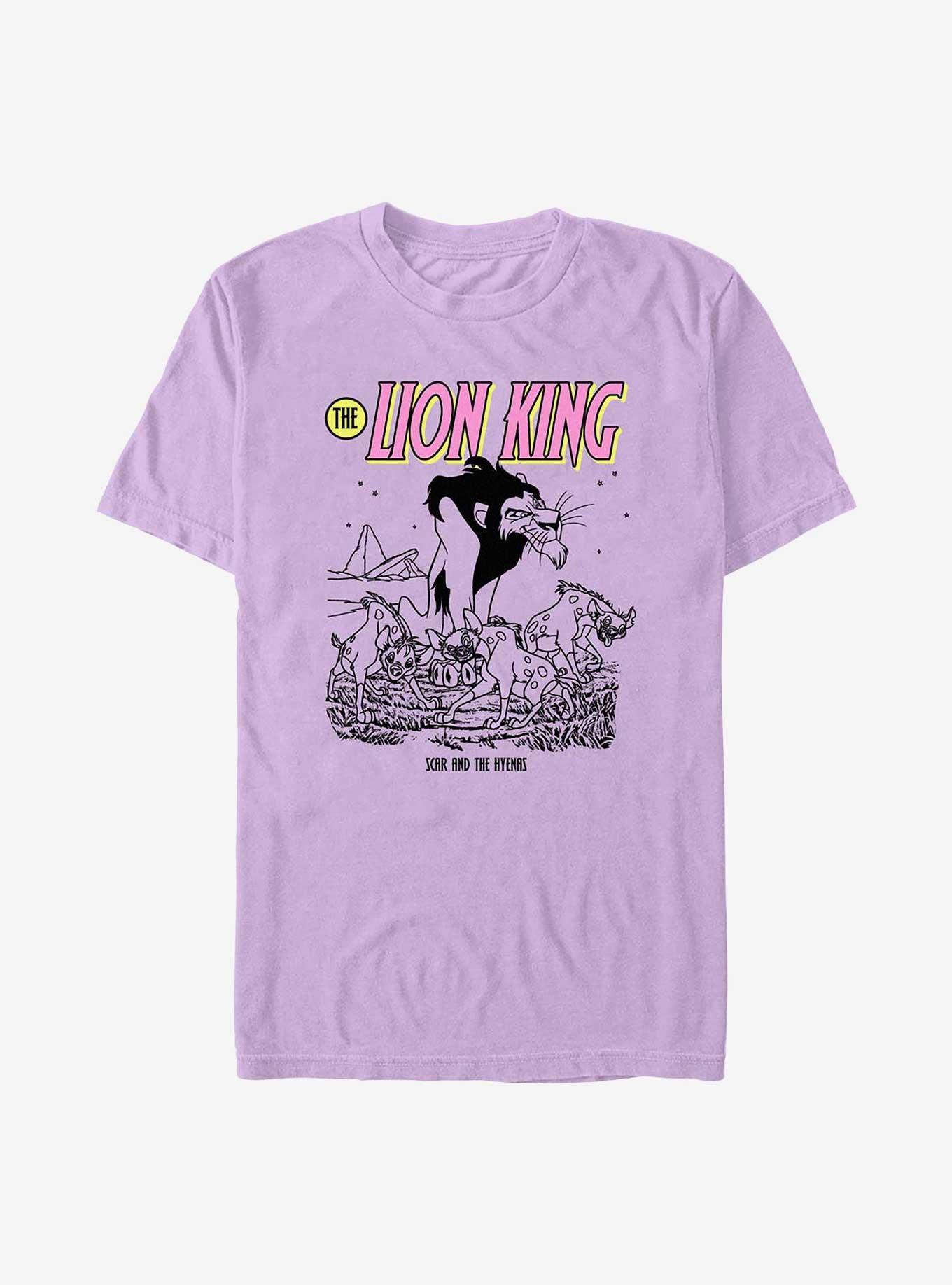 Disney The Lion King Scar And The Hyenas Garment Dye T-Shirt, ORCHID, hi-res