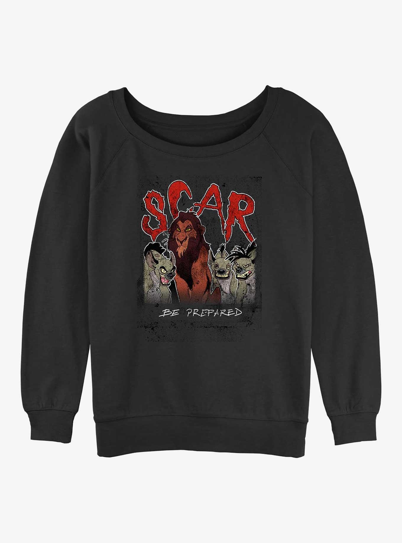 Disney The Lion King Scar And The Hyenas Be Prepared Girls Slouchy Sweatshirt, , hi-res