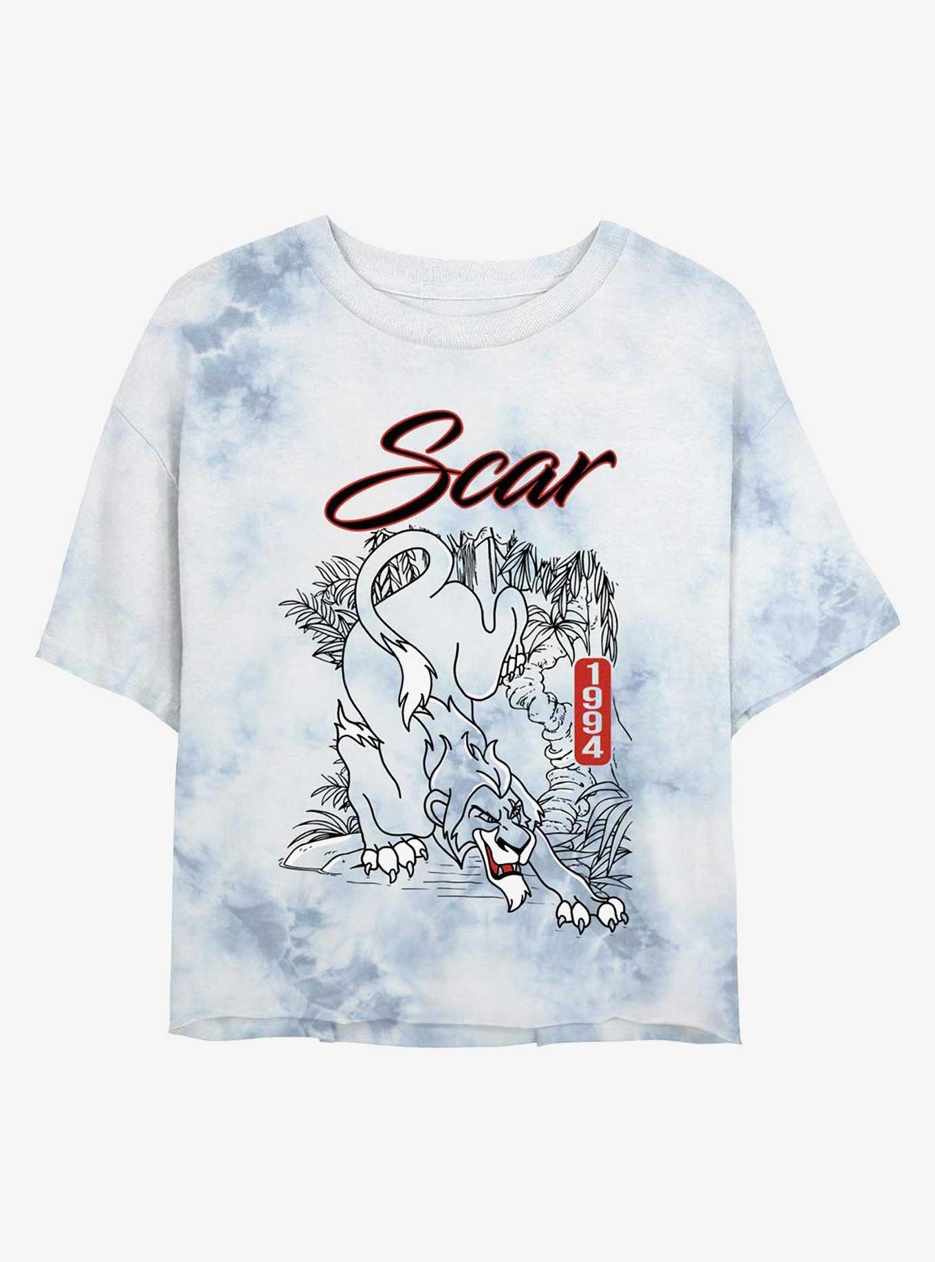 Disney The Lion King Long Live Scar Girls Tie-Dye Crop T-Shirt, , hi-res
