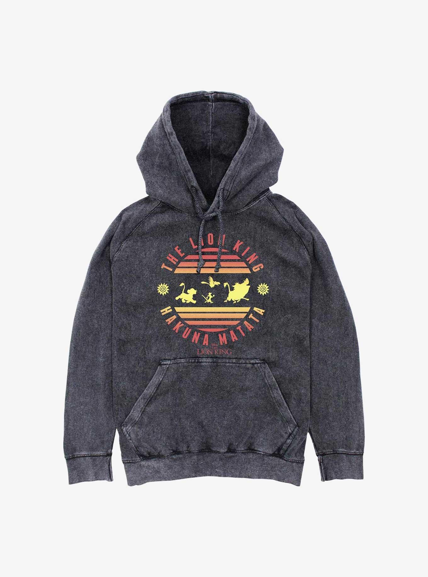 Disney The Lion King Hakuna Matata Circle Mineral Wash Hoodie, , hi-res