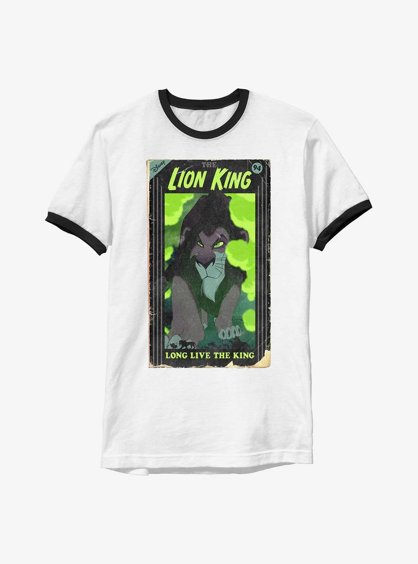 Disney The Lion King Scar VHS Cover Ringer T-Shirt