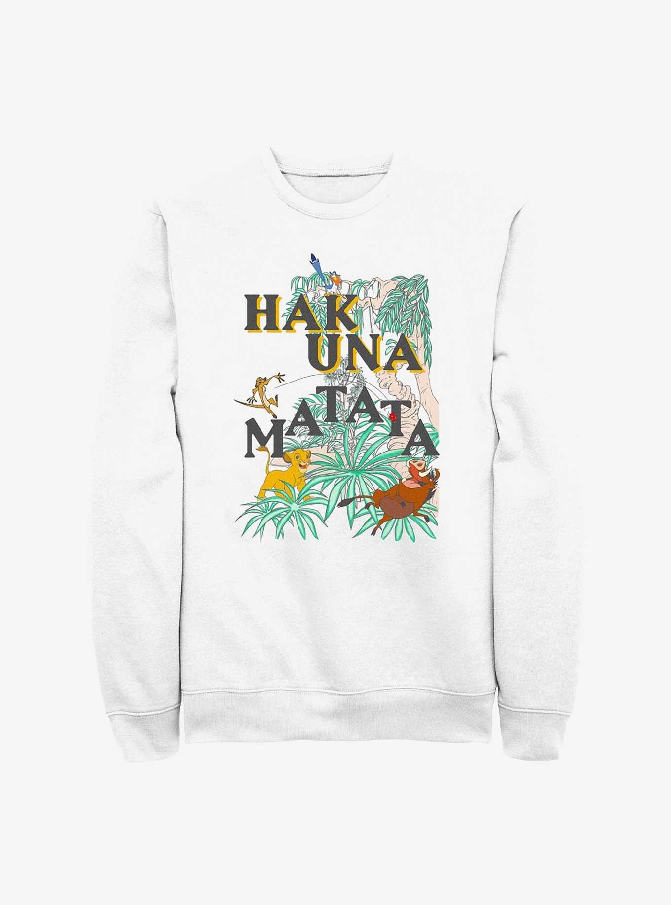Disney The Lion King No Worries Sweatshirt, WHITE, hi-res