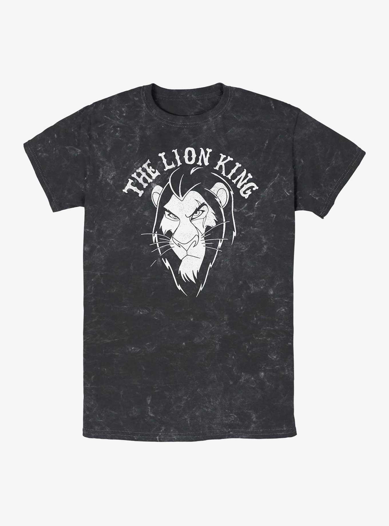 Disney The Lion King Scar Angry Stare Mineral Wash T-Shirt, , hi-res
