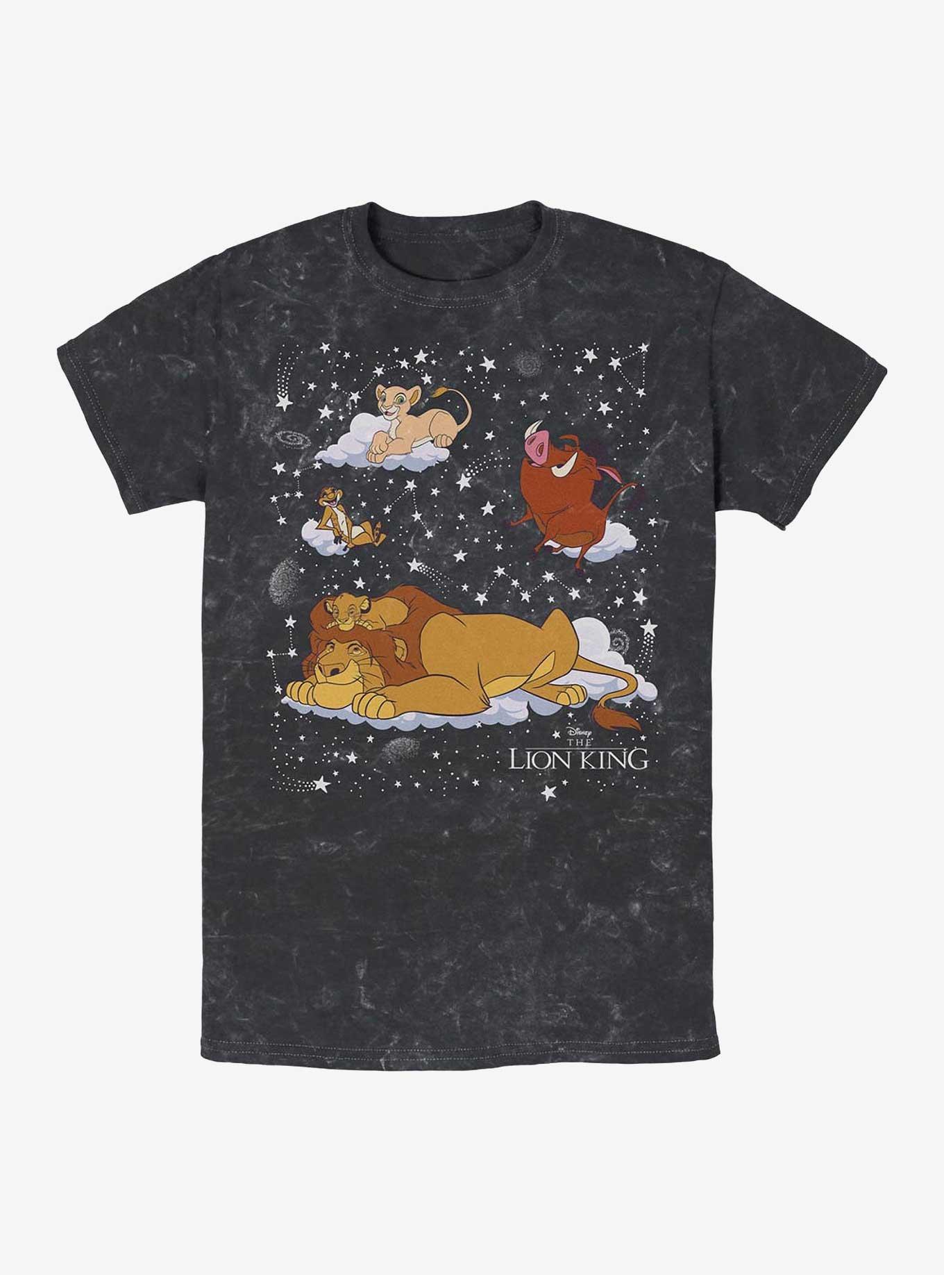 Disney The Lion King Group In Stars Mineral Wash T-Shirt, , hi-res