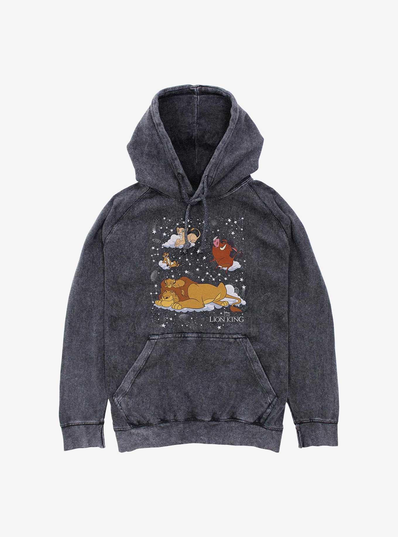 Disney The Lion King Group In Stars Mineral Wash Hoodie, , hi-res