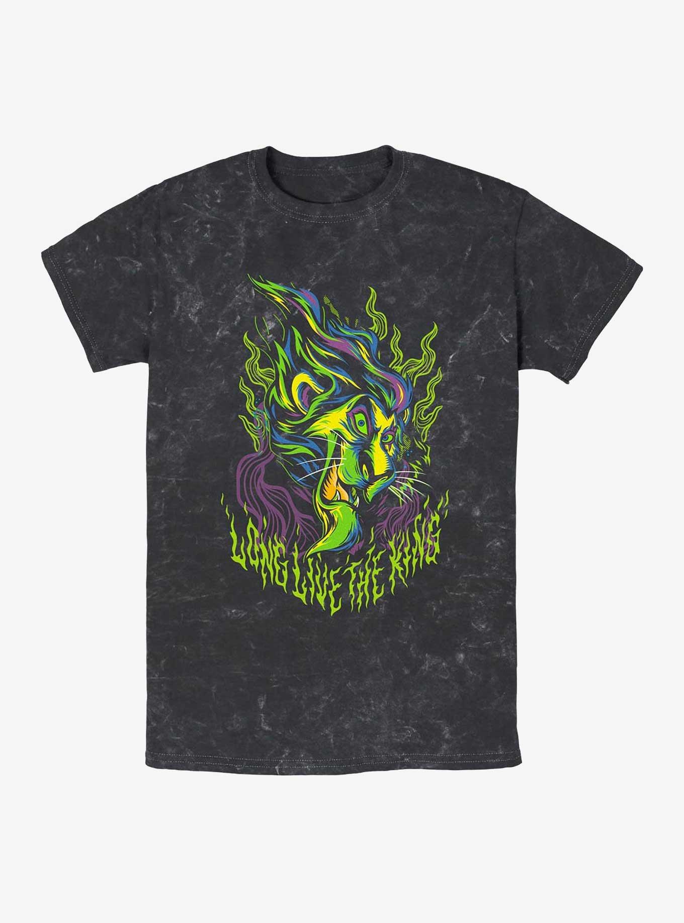 Disney The Lion King Long Live Scar Neon Mineral Wash T-Shirt, , hi-res