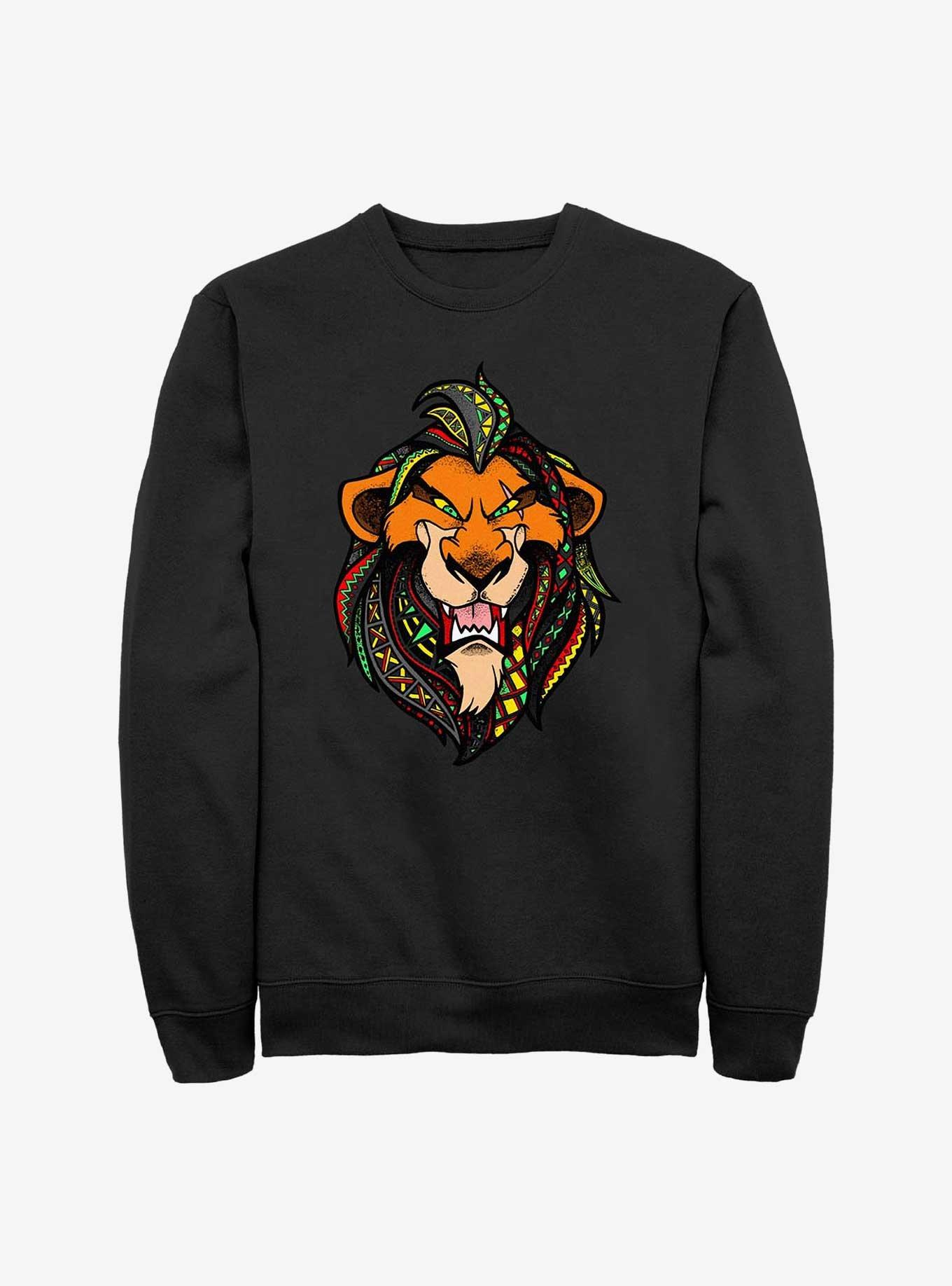 Disney The Lion King Scar In Pattern Sweatshirt, , hi-res