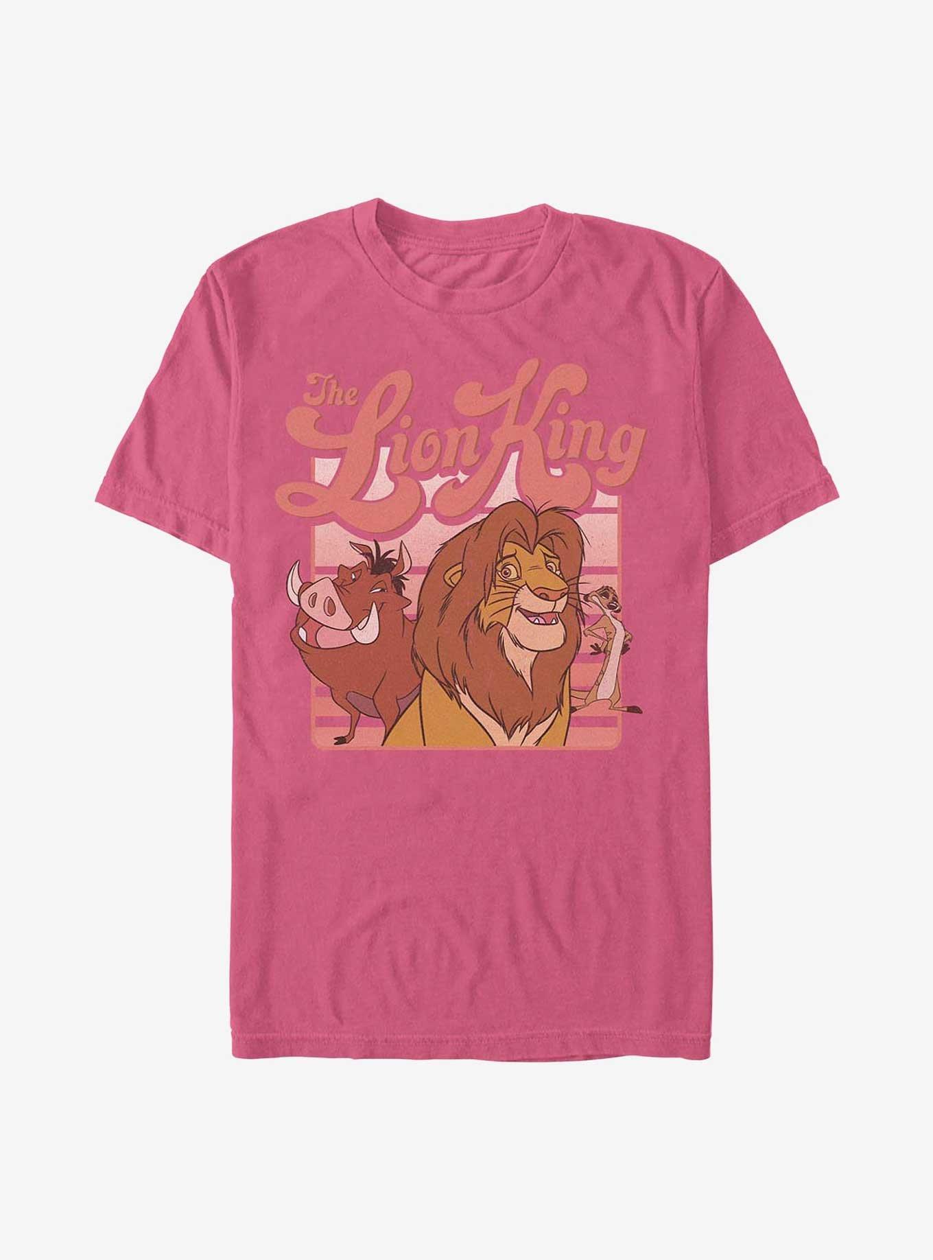 Disney The Lion King Group Retro Stripe Garment Dye T-Shirt, , hi-res