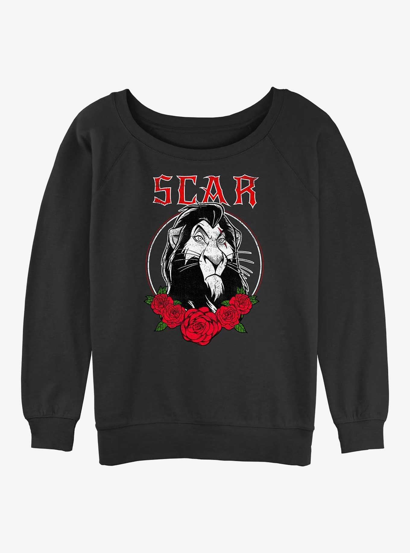 Disney The Lion King Scar Rose Girls Slouchy Sweatshirt, , hi-res