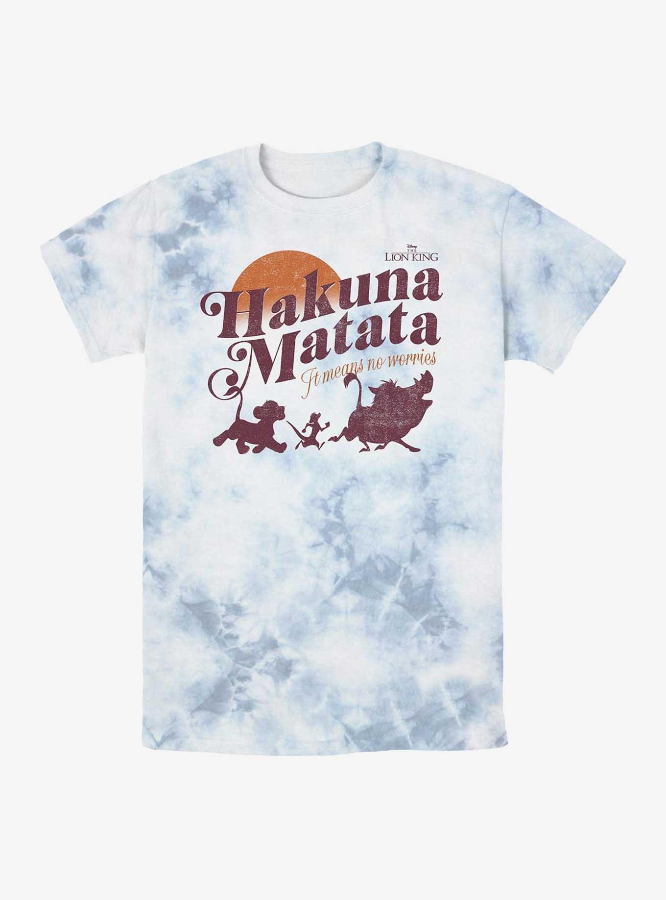 Disney The Lion King It Means No Worries Tie-Dye T-Shirt, , hi-res