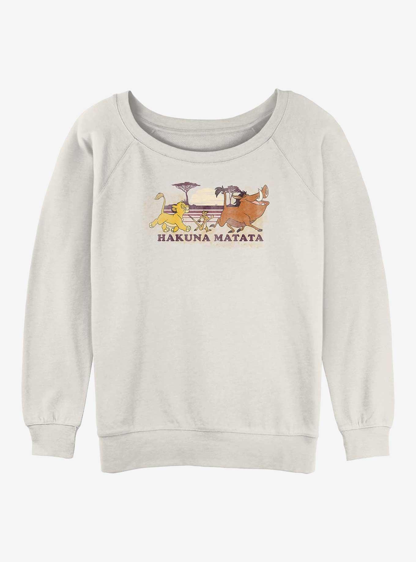 Disney The Lion King Hakuna Ma Walka Girls Slouchy Sweatshirt