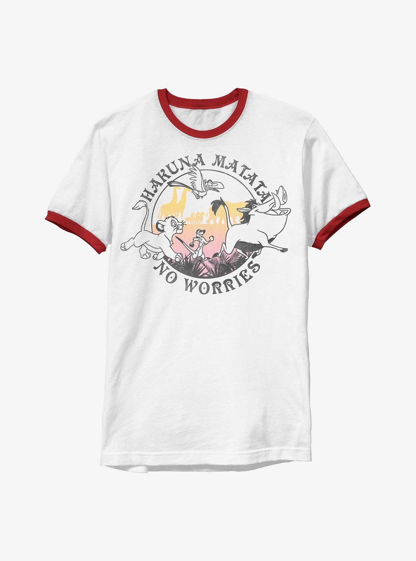 Disney The Lion King Hakuna Circle Ringer T-Shirt, WHTRED, hi-res