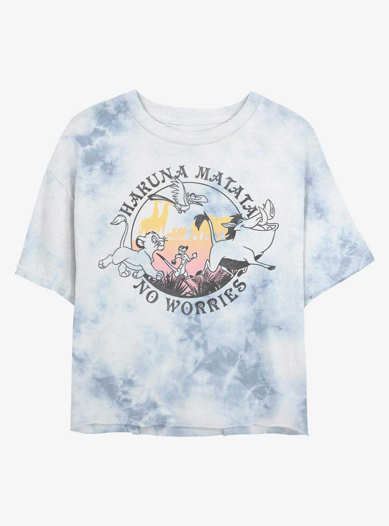 Disney The Lion King Hakuna Circle Girls Tie-Dye Crop T-Shirt, , hi-res