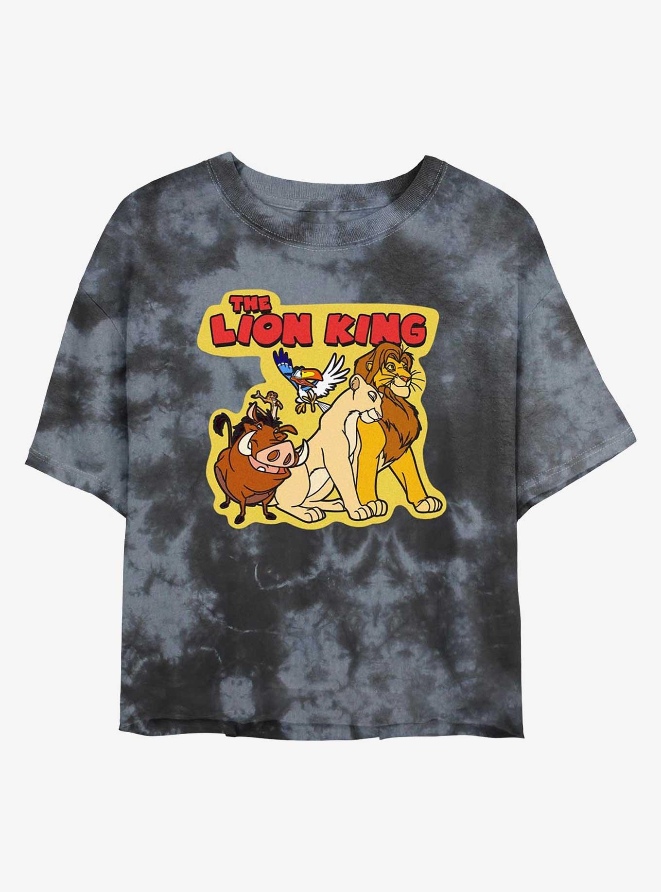 Disney The Lion King Group Girls Tie-Dye Crop T-Shirt, , hi-res