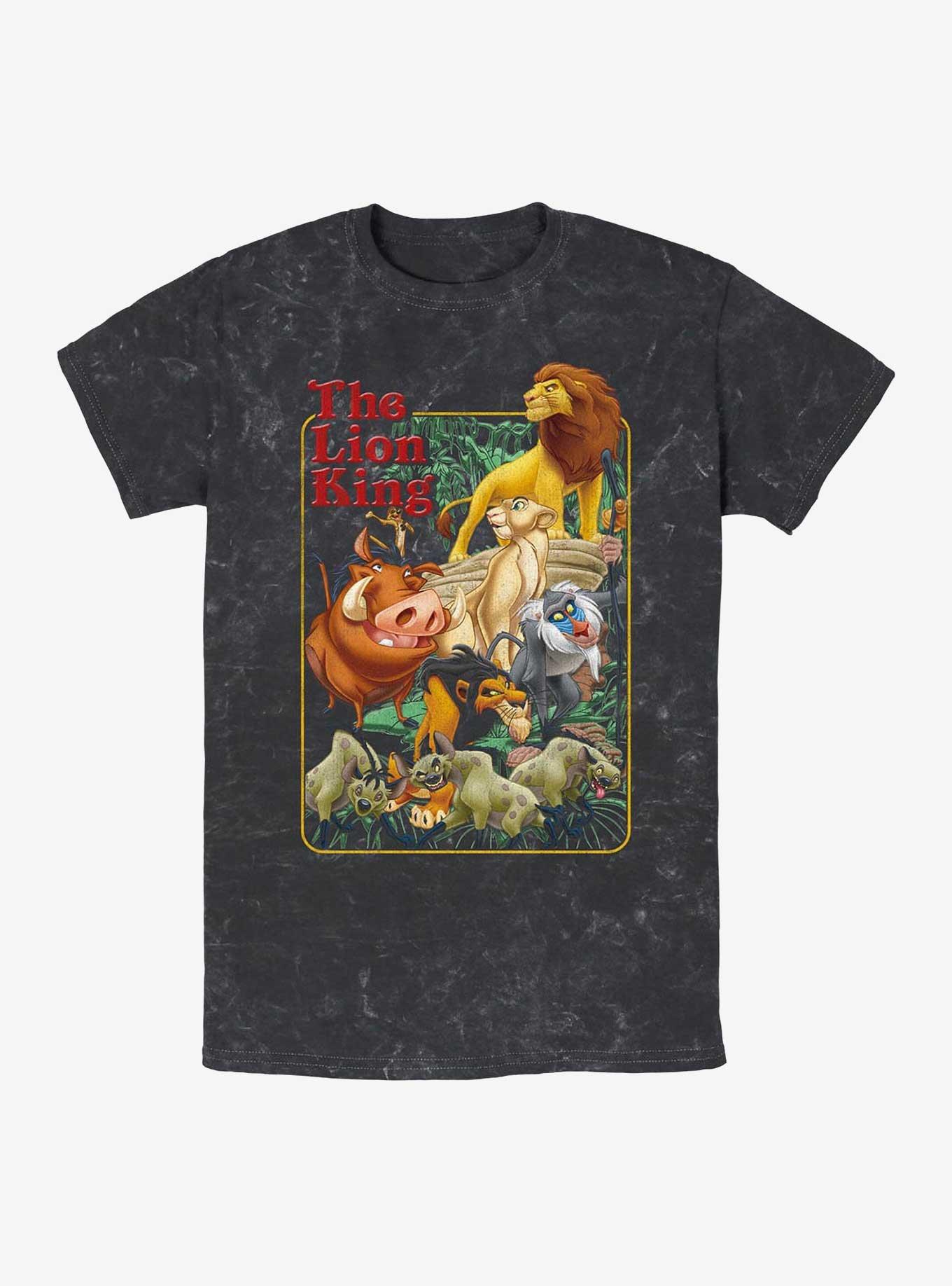 Disney The Lion King Retro Group Mineral Wash T-Shirt, , hi-res