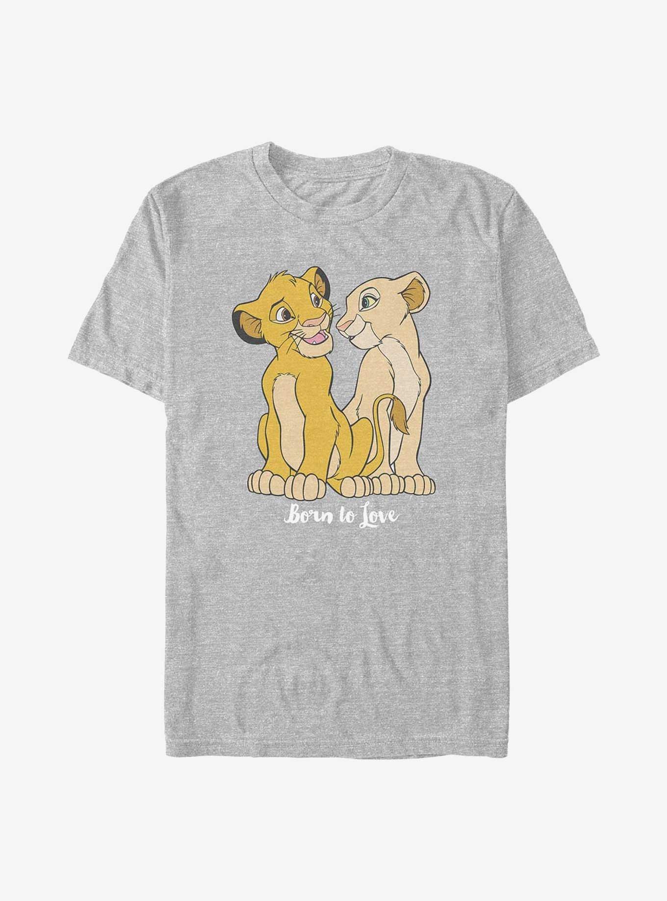 Disney The Lion King Simba and Nala Love T-Shirt, ATH HTR, hi-res