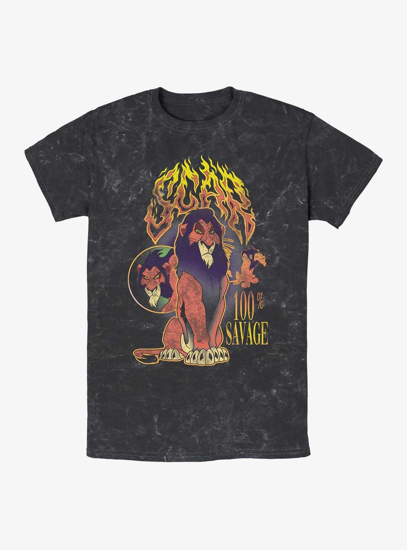 Disney The Lion King Scar Savage Mineral Wash T-Shirt
