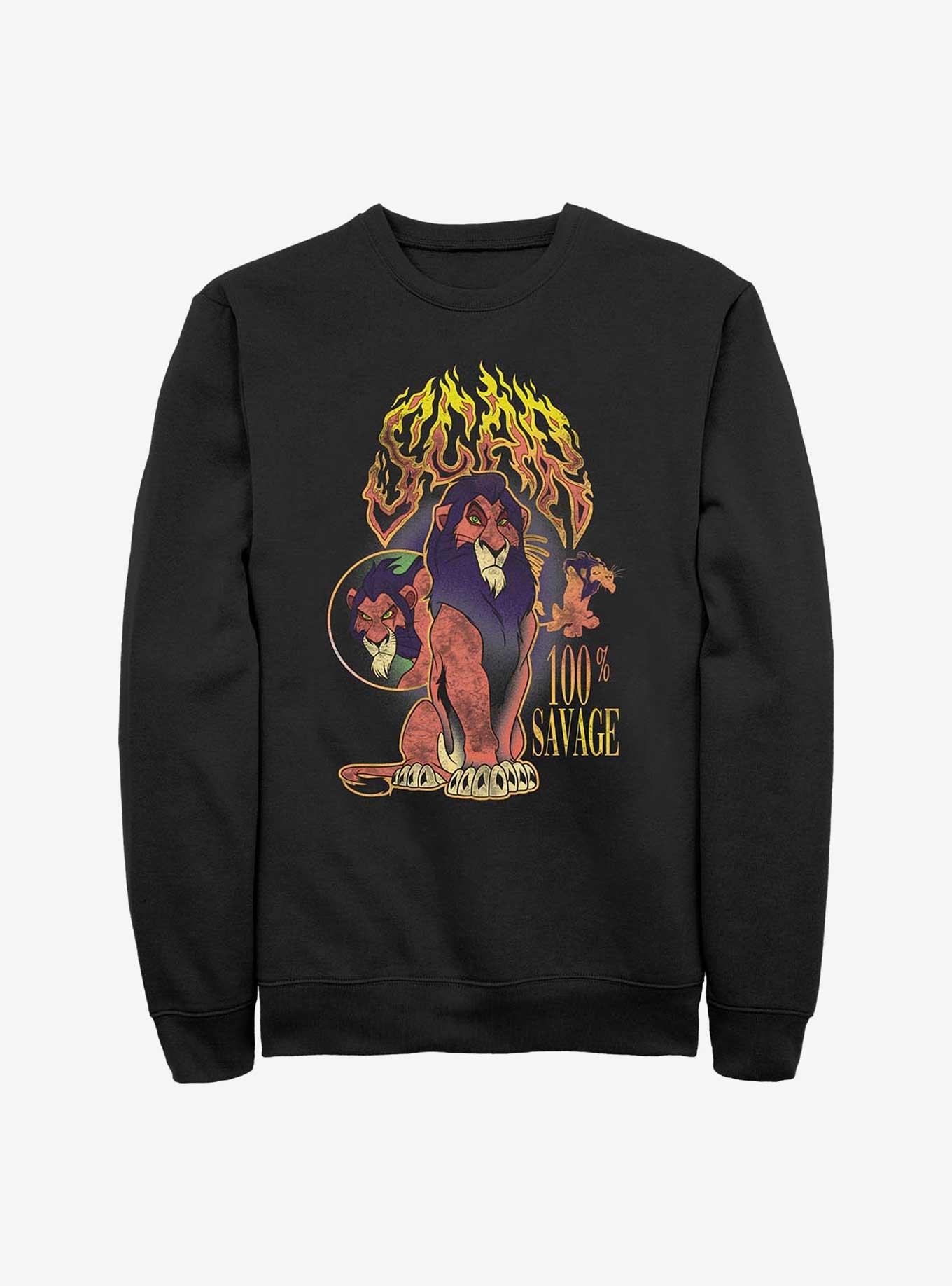 Disney The Lion King Scar Savage Sweatshirt, BLACK, hi-res