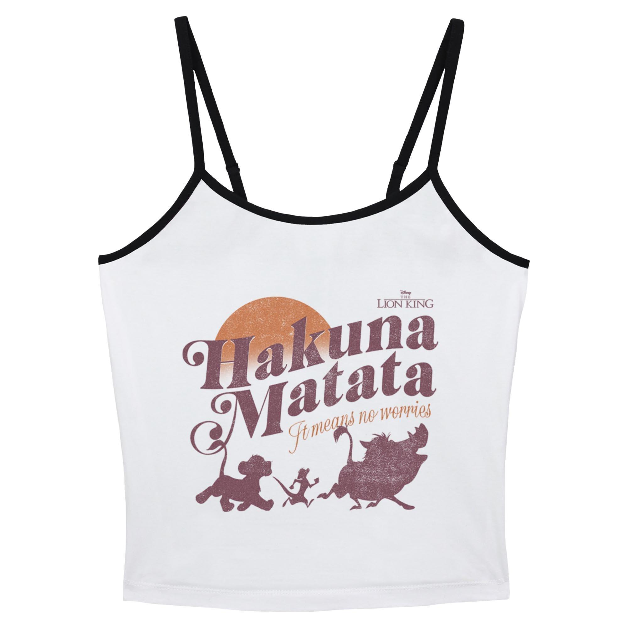 Disney The Lion King Hakuna Matata No Worries Womens Cami, WHITE, hi-res
