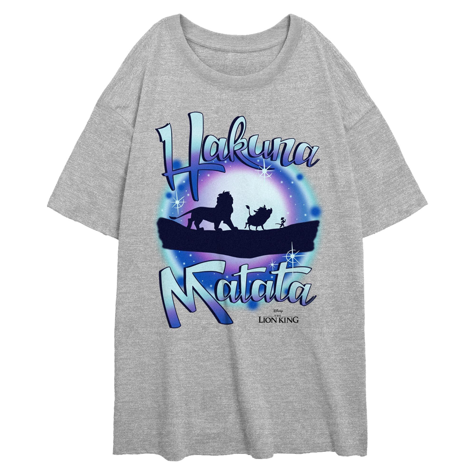 Disney The Lion King Hakuna Matata Galaxy Vibes Womens Oversized T-Shirt, , hi-res