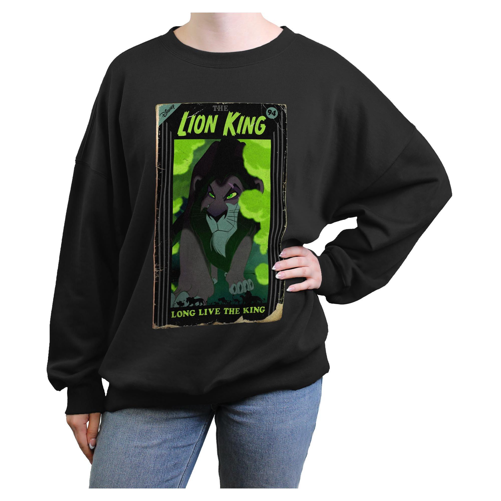 Disney The Lion King Long Live The King VHS Womens Oversized Sweatshirt, , hi-res