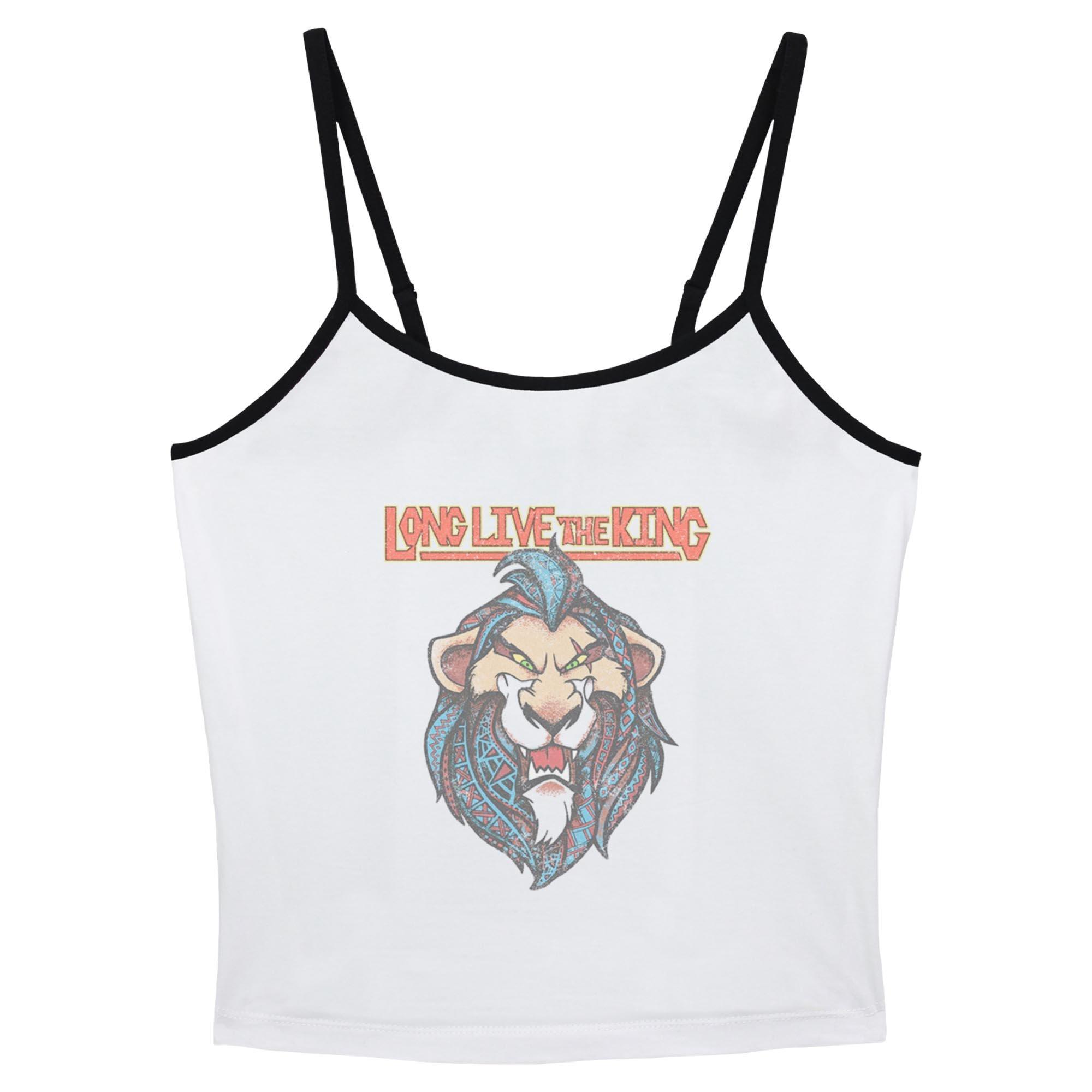 Disney The Lion King Long Live The King Scar Womens Cami, WHITE, hi-res