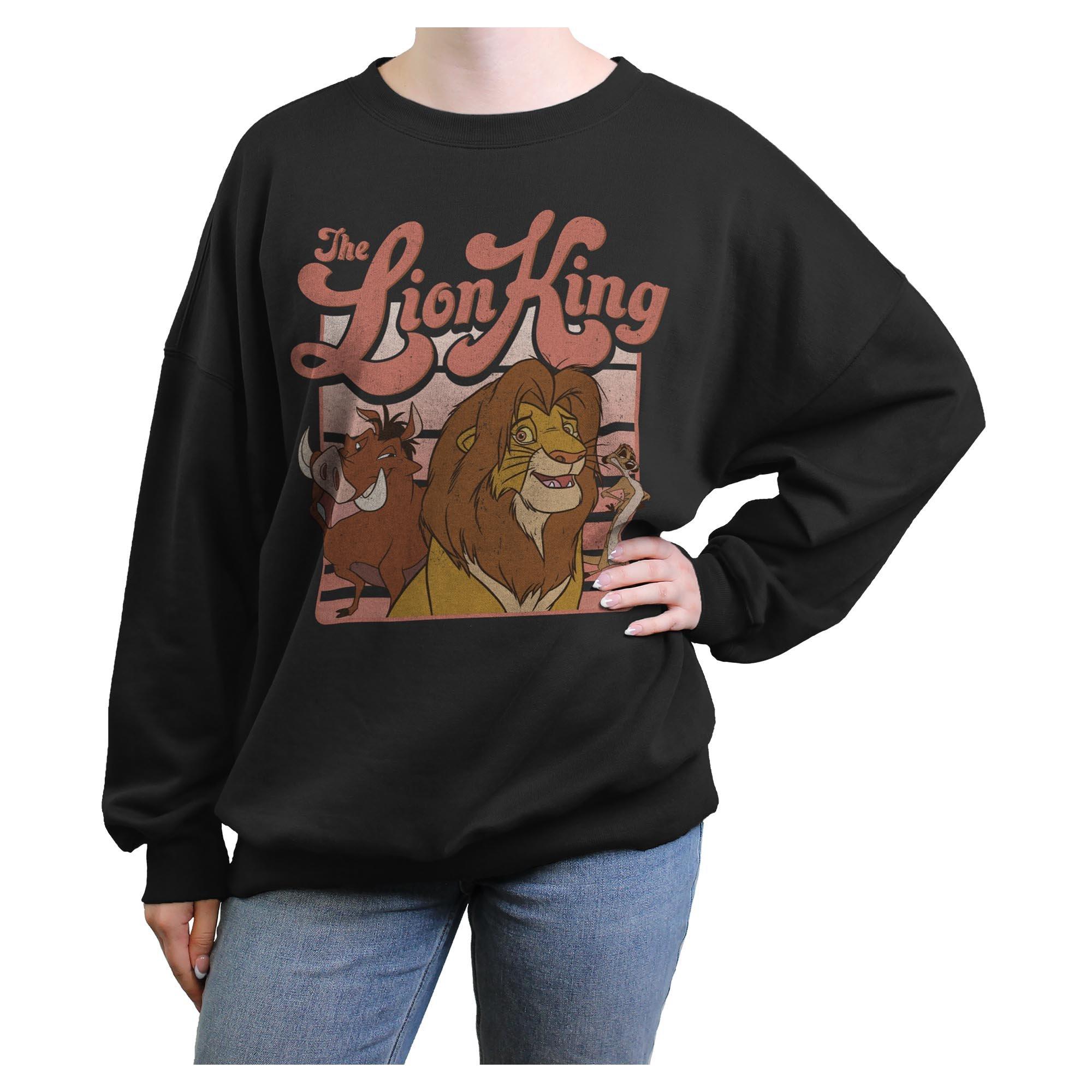 Disney The Lion King Squad Retro Womens Oversized Sweatshirt, , hi-res