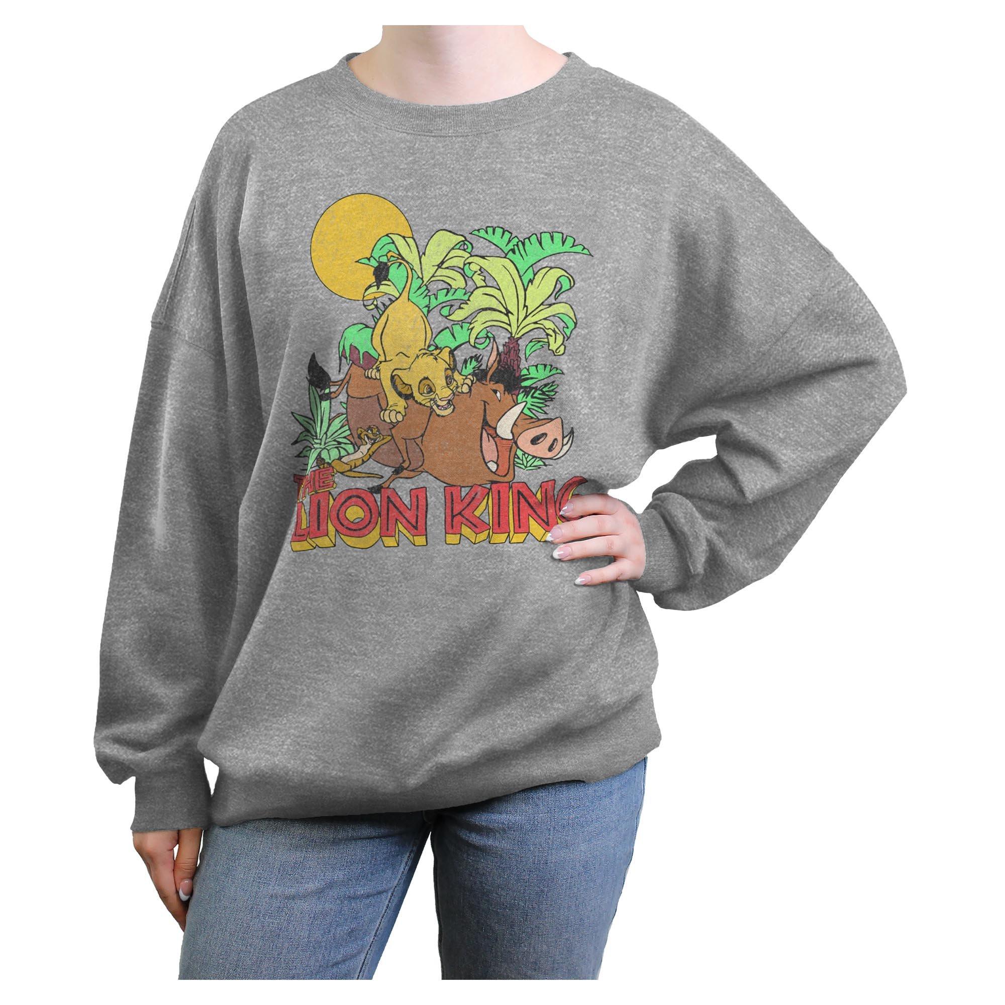 Disney The Lion King Jungle Play Womens Oversized Sweatshirt, , hi-res