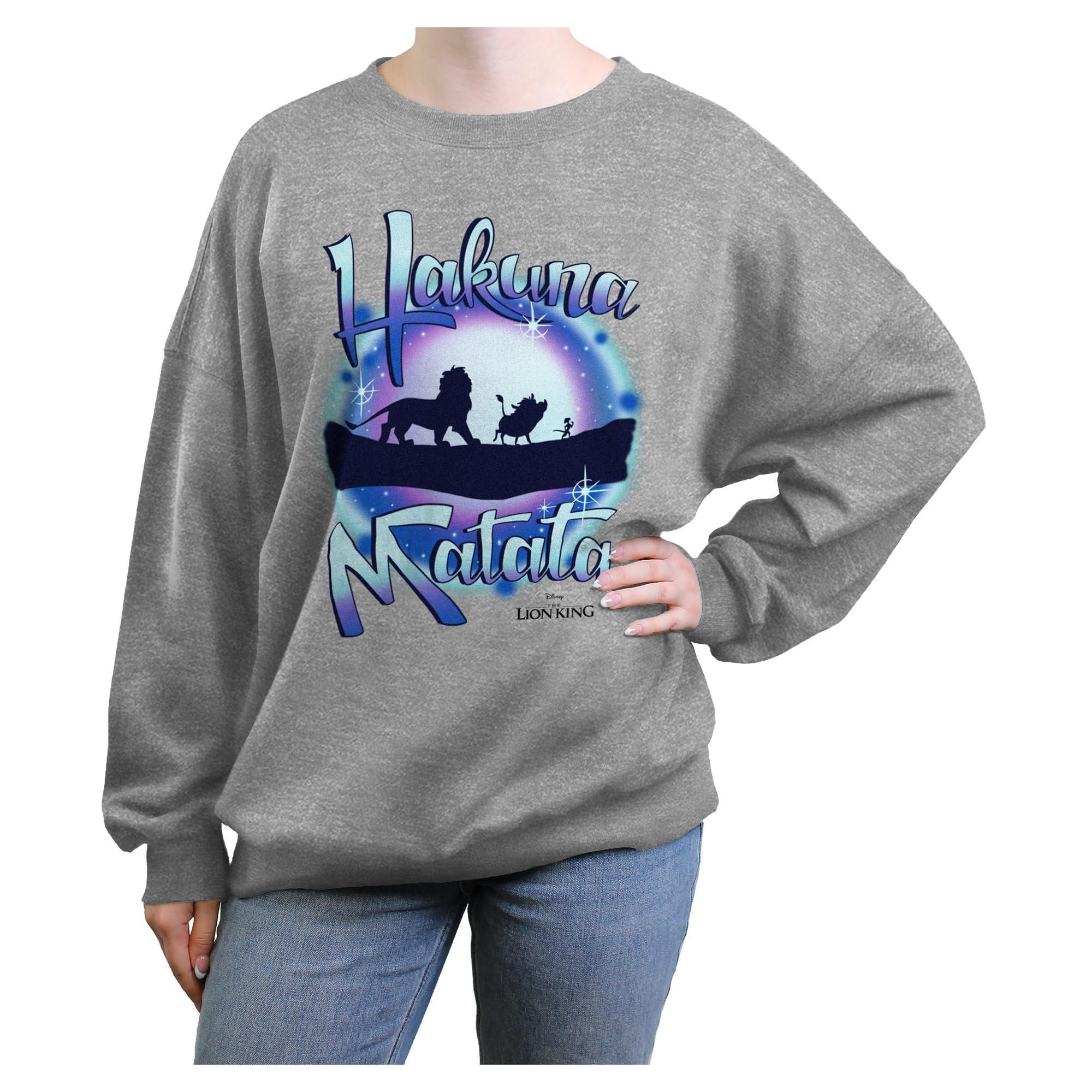 Disney The Lion King Hakuna Matata Galaxy Vibes Womens Oversized Sweatshirt, , hi-res