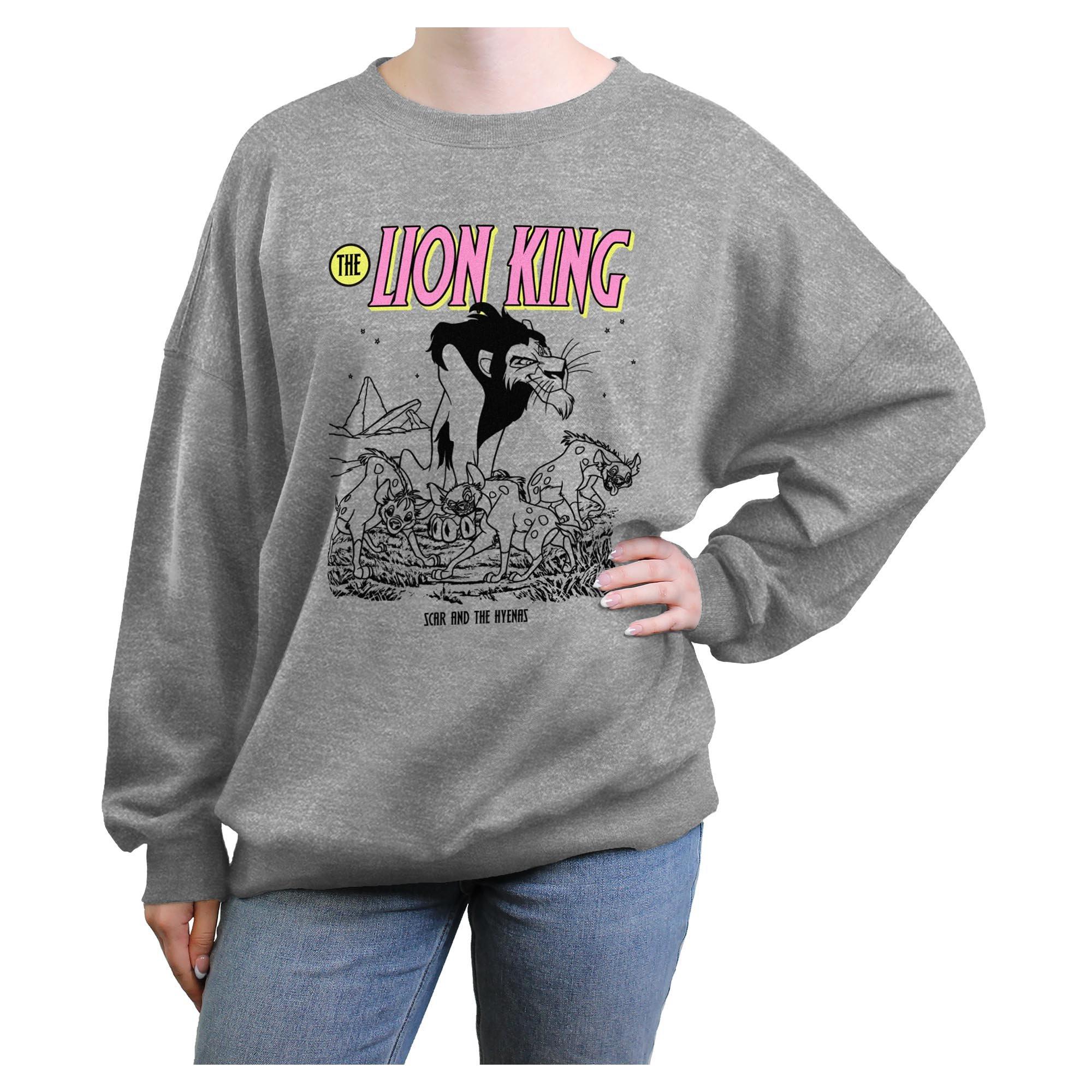 Disney The Lion King Scar And The Hyenas Womens Oversized Sweatshirt, , hi-res