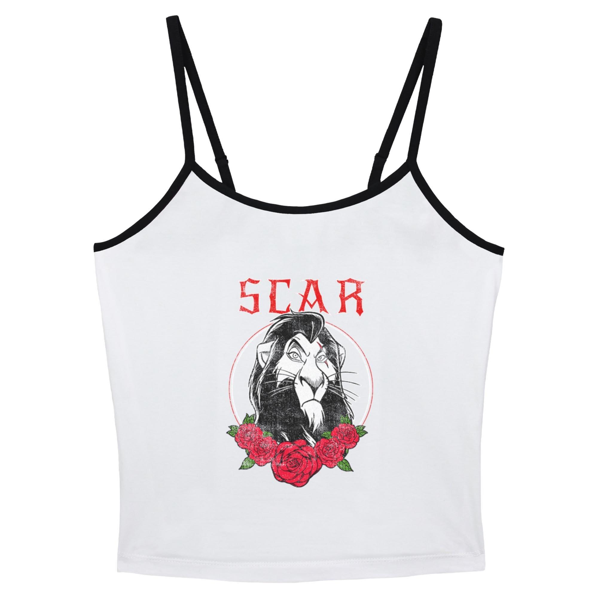 Disney The Lion King Scar Rose Womens Cami, WHITE, hi-res