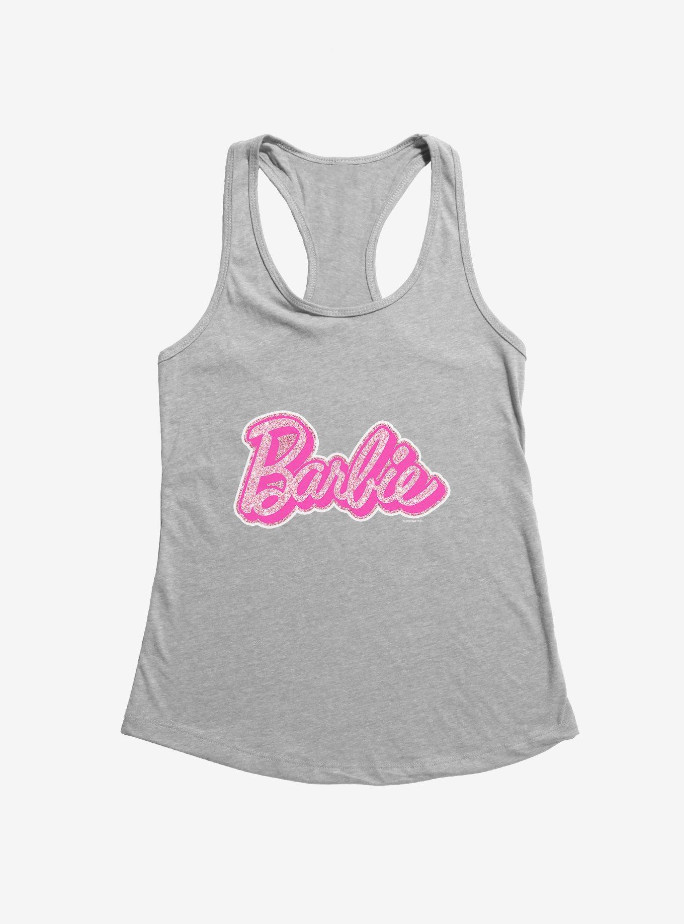 Barbie Glam Logo Girls Tank, HEATHER, hi-res