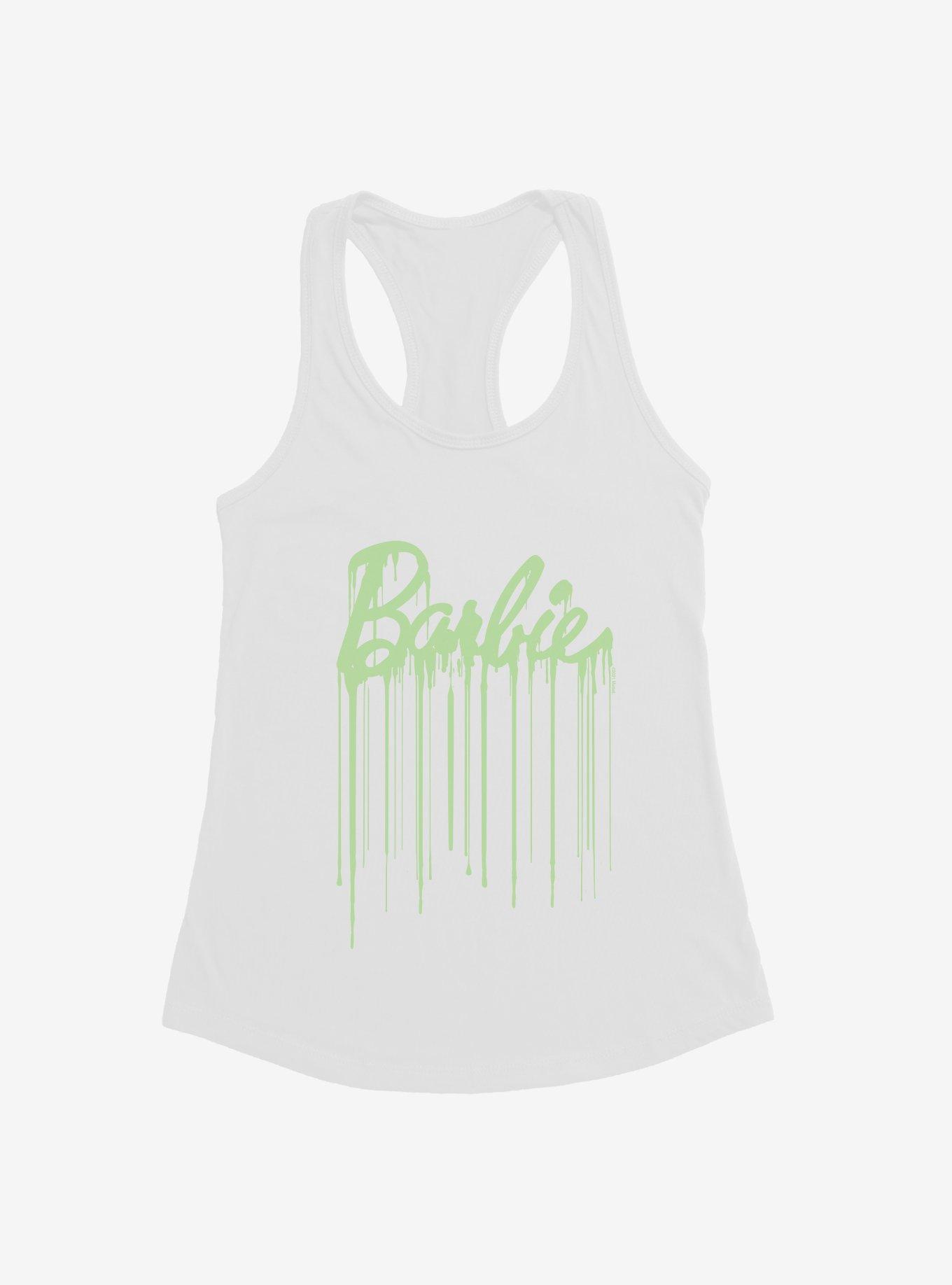 Barbie Slime Drip Logo Girls Tank, WHITE, hi-res