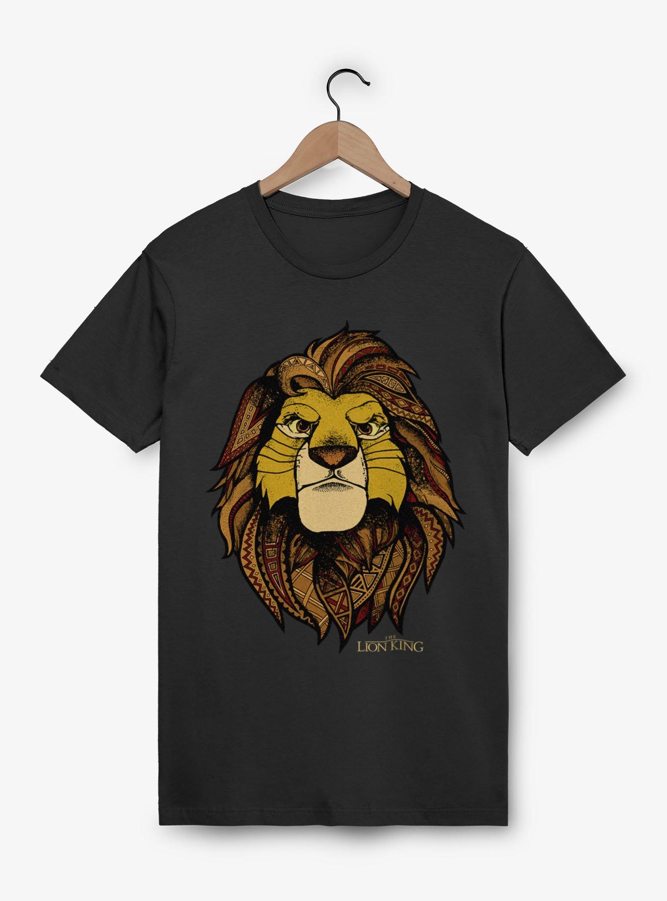 Disney The Lion King Zimba Pattern Face T-Shirt, BLACK, hi-res