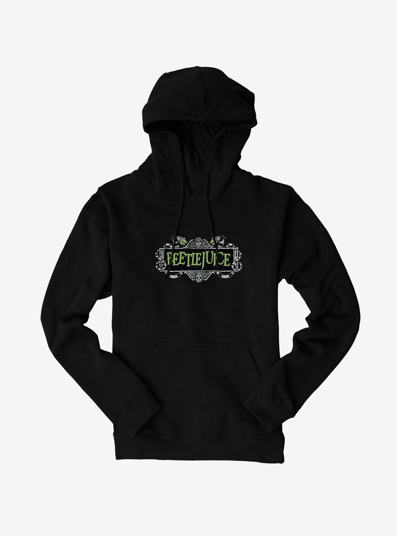 Beetlejuice Title Logo Hoodie,All Products : American Fashion Style Bags On Sale