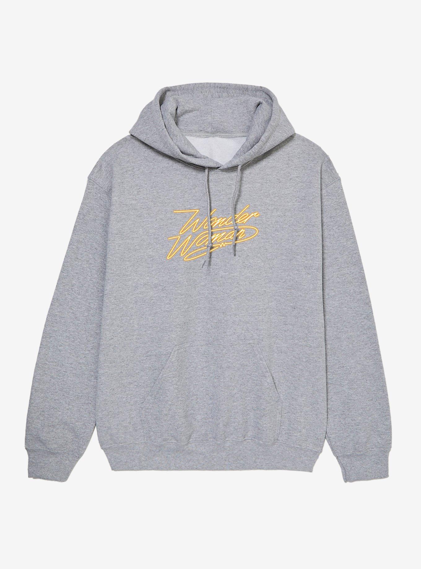 DC Comics Wonder Woman 1984 Neon Throwback Titile Hoodie
