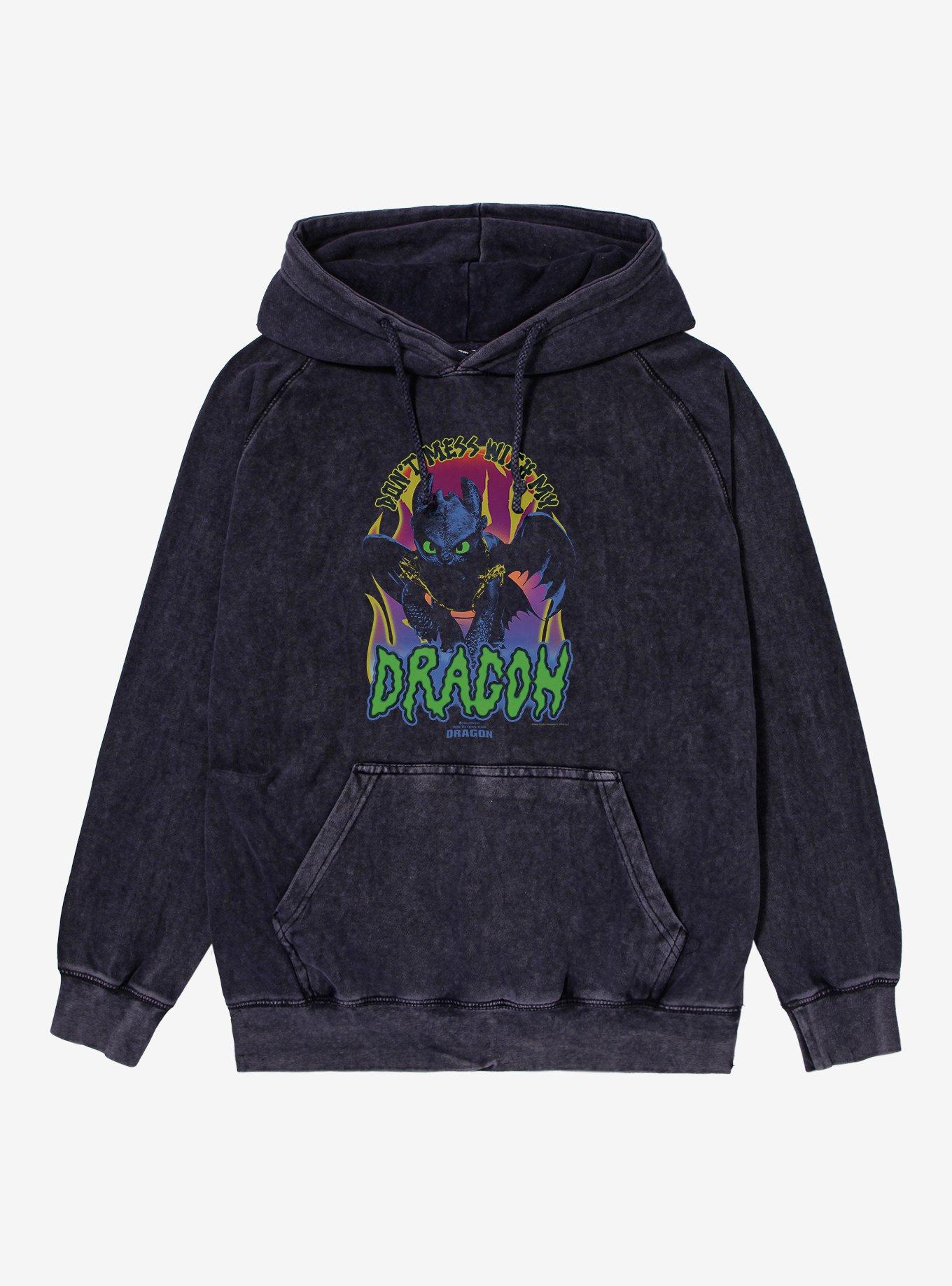 HTTYD Don't Mess With My Dragon Mineral Wash Hoodie, , hi-res